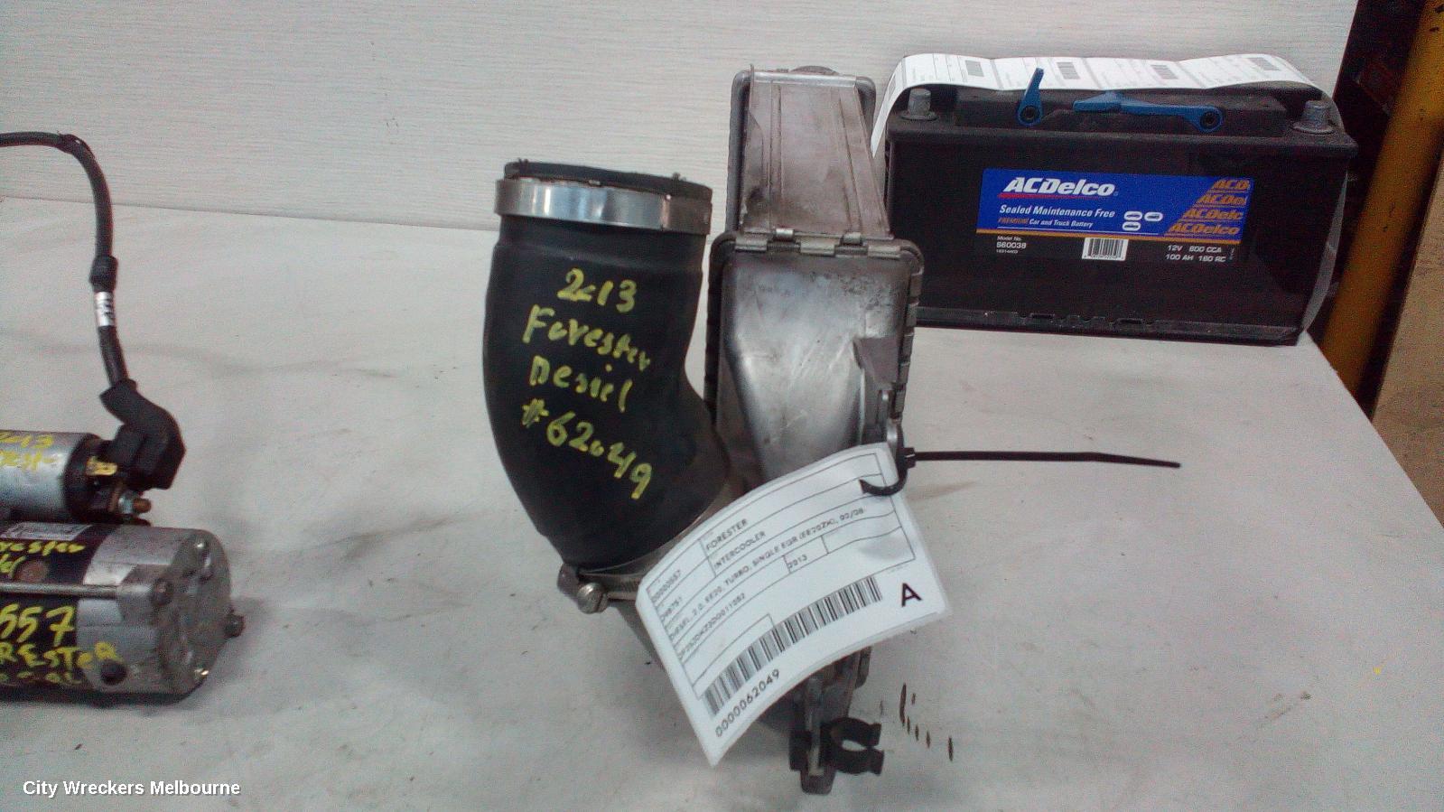 SUBARU FORESTER INTERCOOLER, DIESEL, 2.0, EE20, TURBO, SINGLE EGR (EE20ZK), 02/2008 - 10/2014 - Image 2