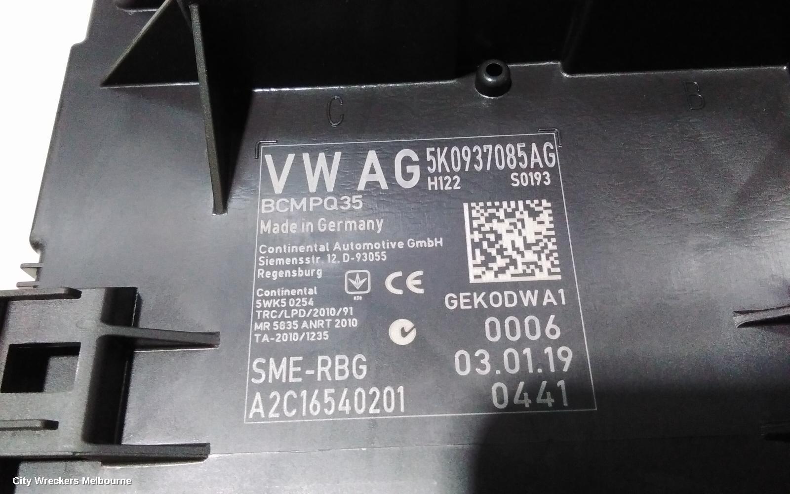 VOLKSWAGEN CADDY ECU, BCM, 2KN, 07/2015 - 02/2021 - Image 3