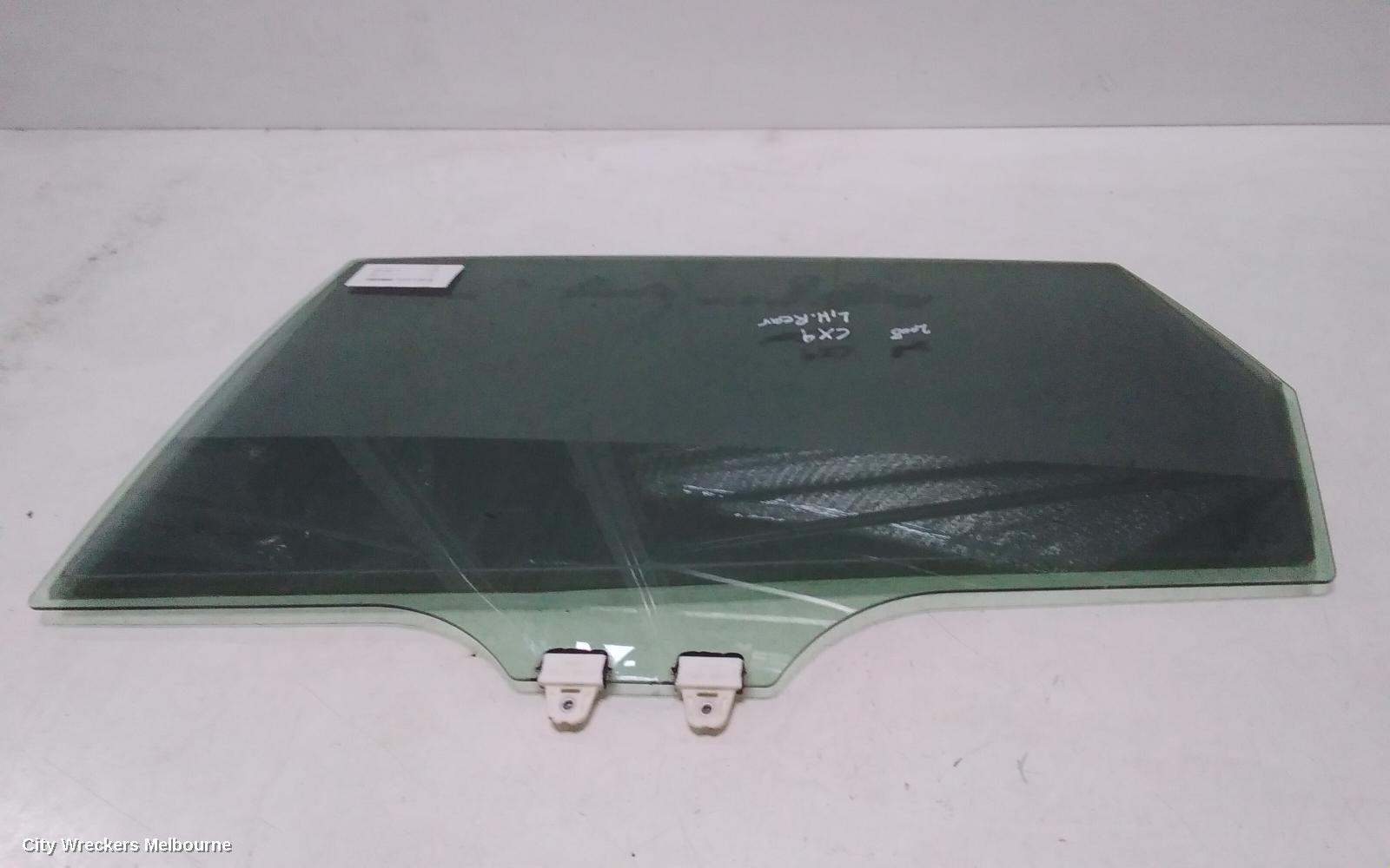 MAZDA CX9 LEFT REAR DOOR WINDOW, TB, 12/2007 - 12/2015 - Image 1
