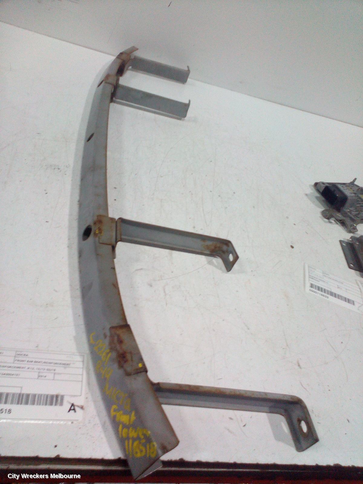 NISSAN MICRA F/BAR REINFORC/BRACK, LOWER REINFORCEMENT, K13, 12/2012 - 03/2015 - Image 2