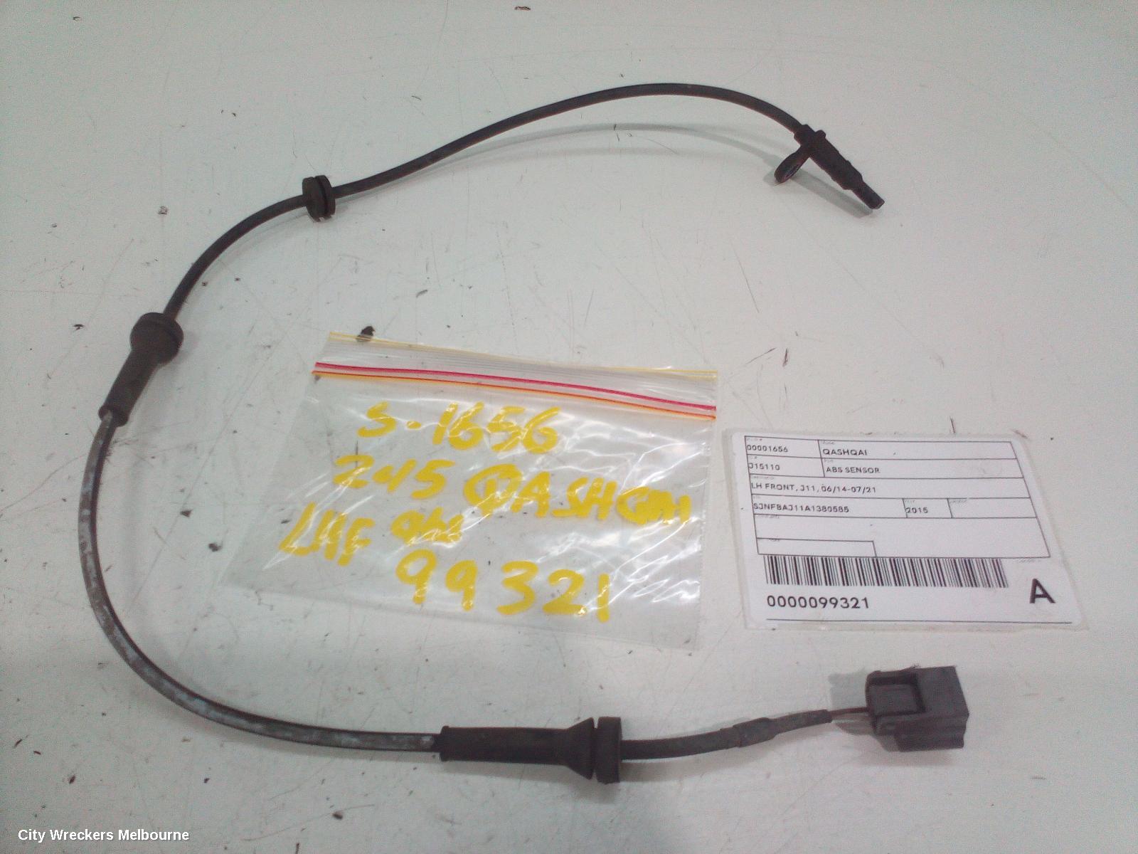 NISSAN QASHQAI ABS SENSOR, LH FRONT, J11, 06/2014 - 07/2021 - Image 1