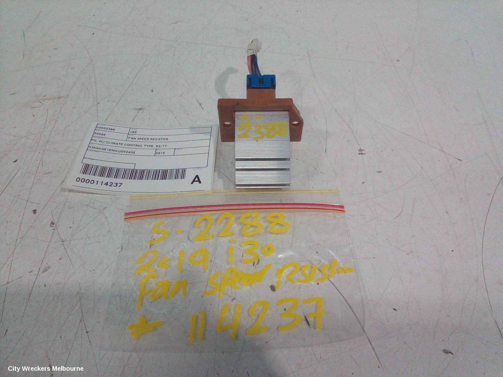 HYUNDAI I30 FAN SPEED RESISTOR, PD, W/ CLIMATE CONTROL TYPE, 03/2017 ONWARDS - Image 2