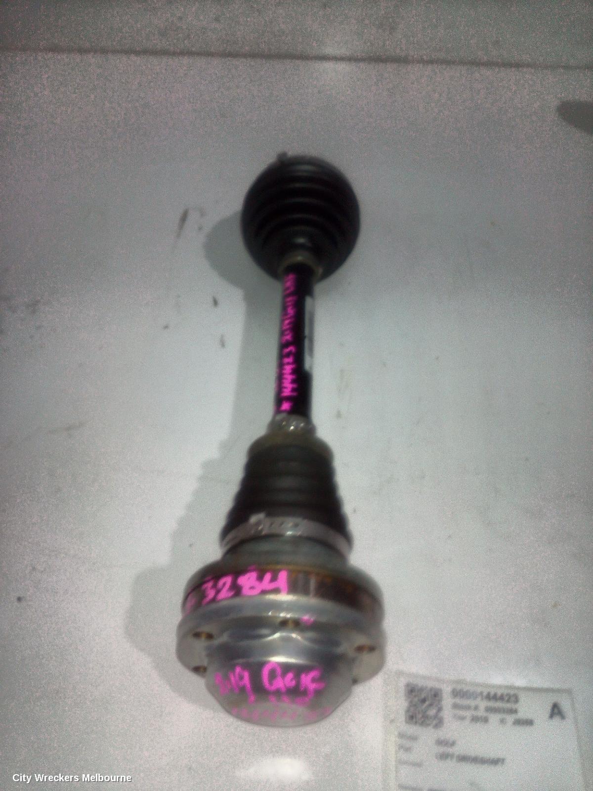 VOLKSWAGEN GOLF LEFT DRIVESHAFT, FRONT, AUTO T/M, PETROL, 1.4, TURBO, CHPA/CZDA CODE, GEN 7, 11/2012 - 08/2020 - Image 2