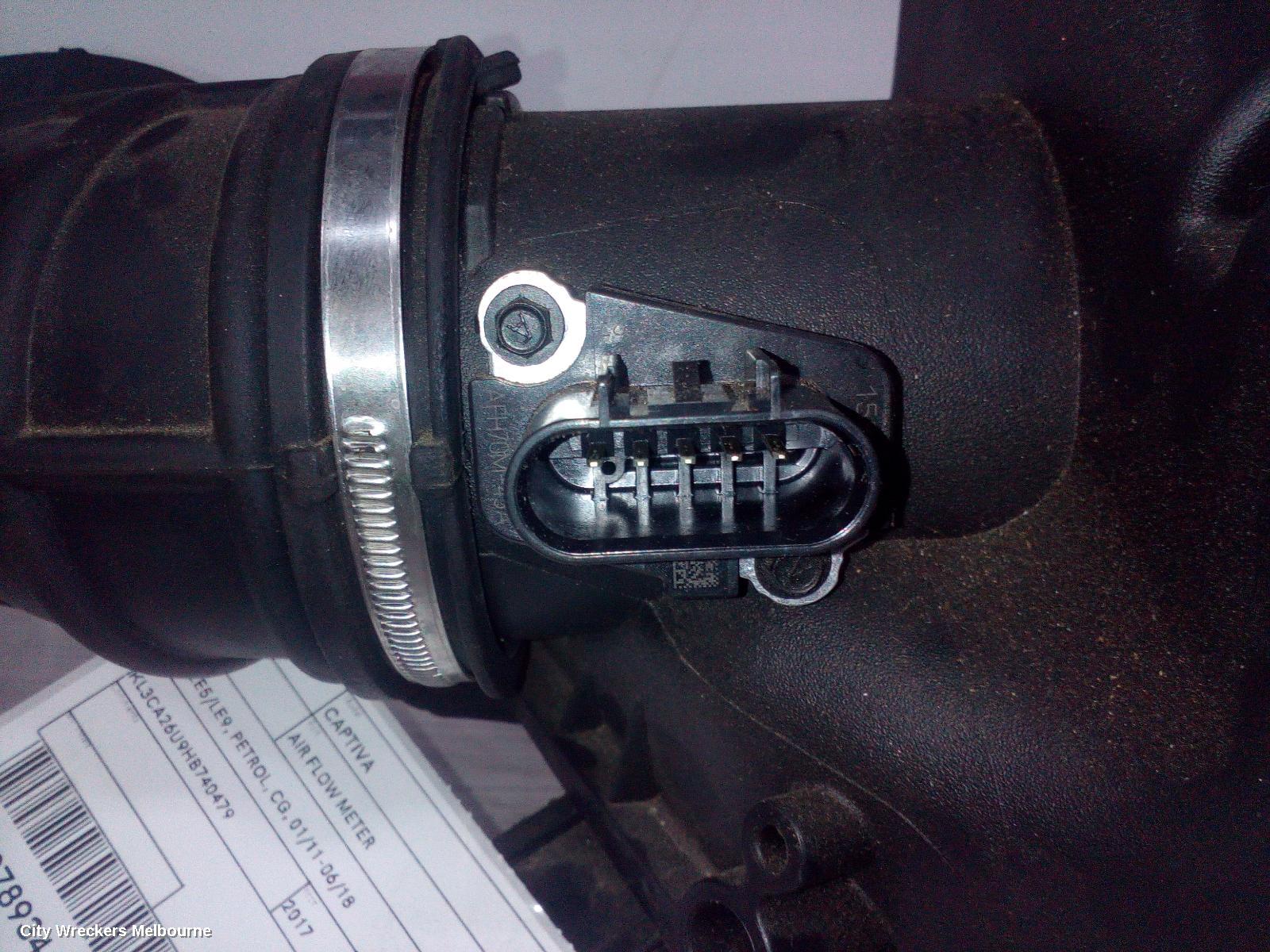 HOLDEN CAPTIVA AIR FLOW METER, 2.4, LE5/LE9, PETROL, CG, 01/2011 - 06/2018 - Image 1