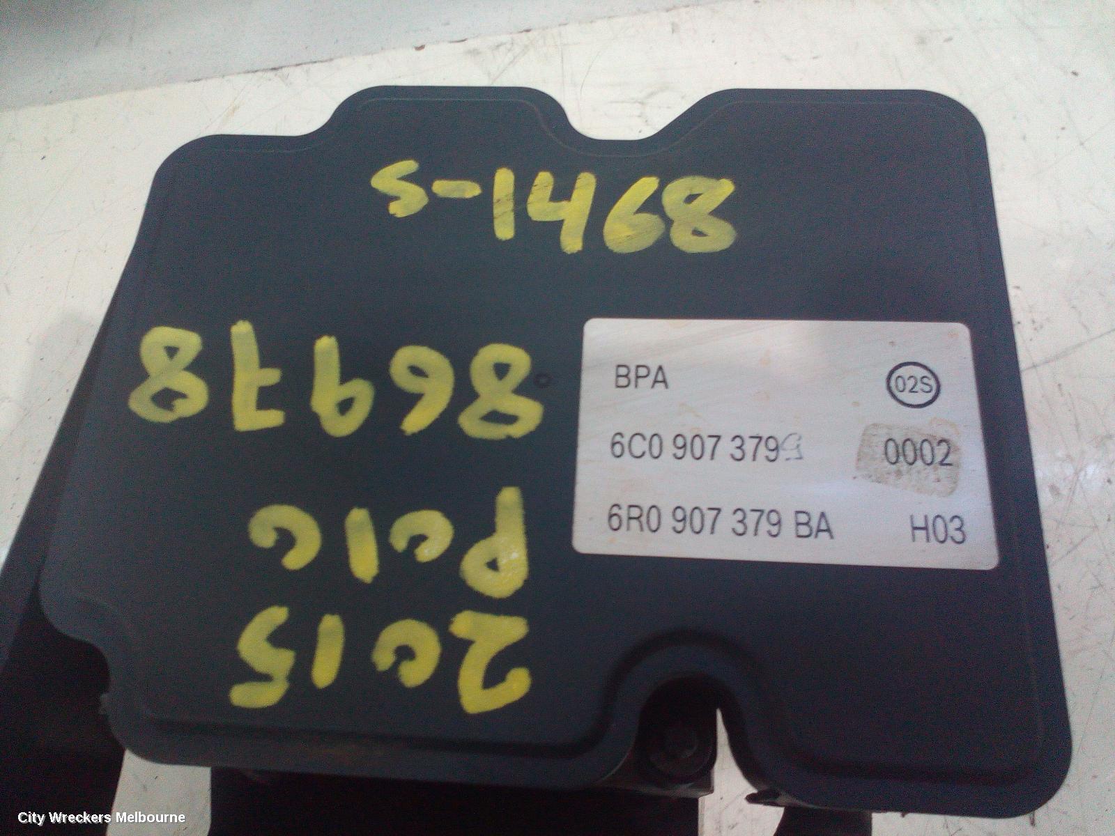 VOLKSWAGEN POLO ABS PUMP/MODULATOR, 6R, P/N 6R0907379BA, 05/2014 - 09/2017 - Image 2
