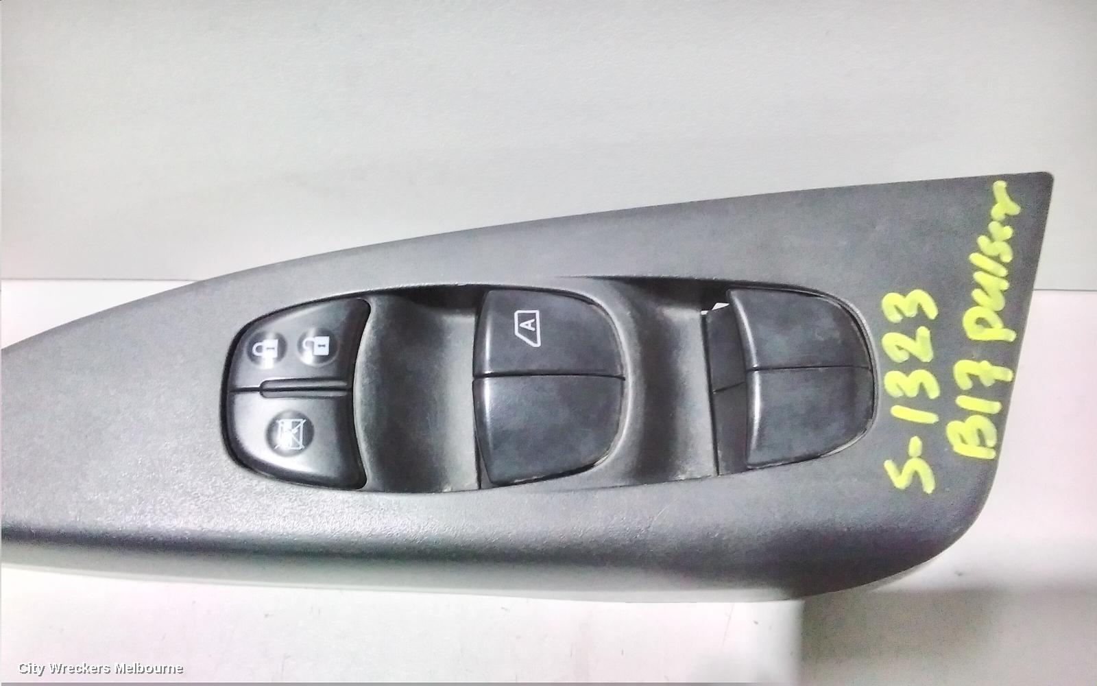 NISSAN PULSAR PWR DR WIND SWITCH, RH FRONT (MASTER SWITCH), SEDAN, B17, 12/2012 - 12/2017 - Image 3