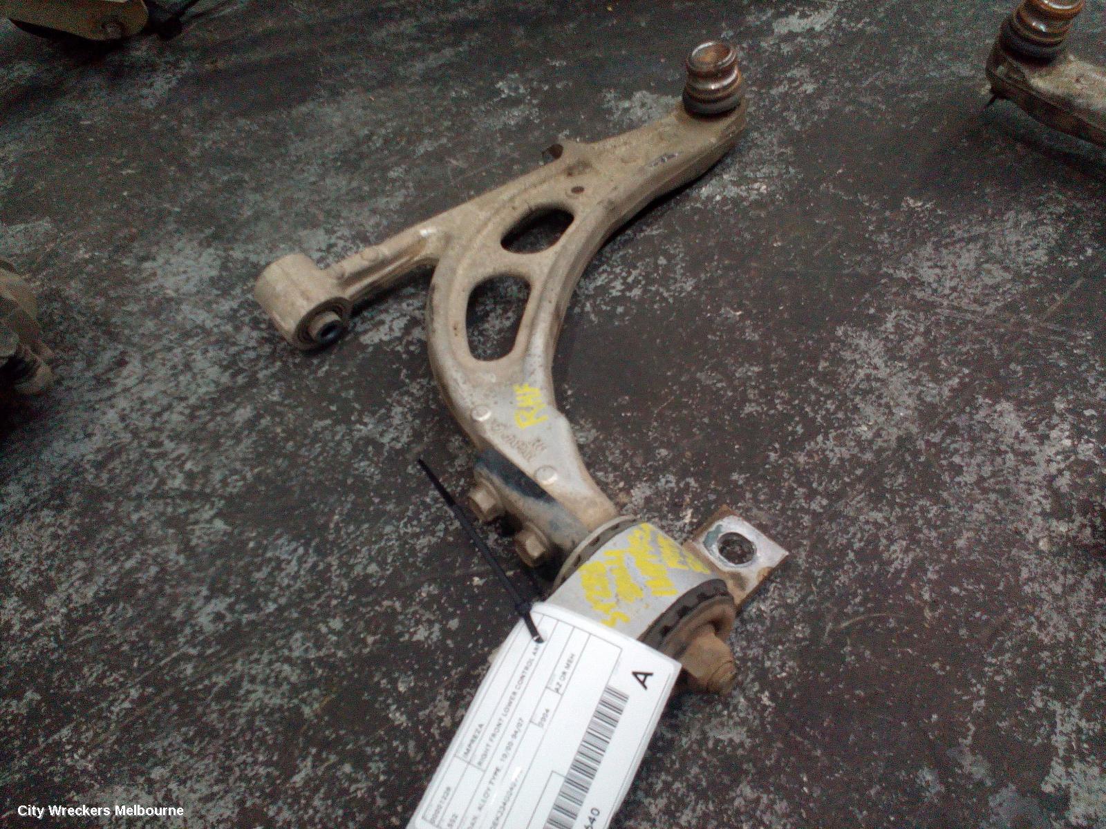 SUBARU IMPREZA RIGHT FRONT LOWER CONTROL ARM, SEDAN, ALLOY TYPE, 10/2000 - 04/2007 - Image 1