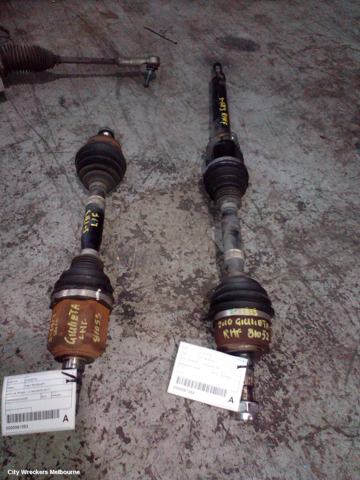 ALFA ROMEO GIULIETTA RIGHT DRIVESHAFT, AUTO T/M, PETROL, 1.4, 940 SERIES, 06/2011 ONWARDS - Image 2