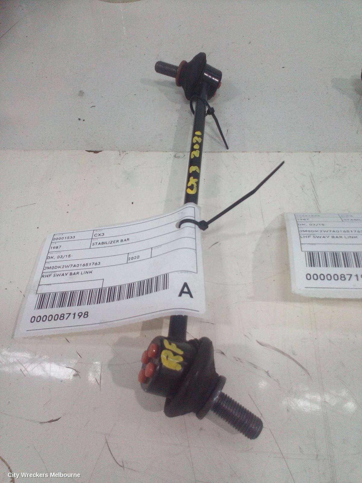 MAZDA CX3 STABILISER BAR, DK, 03/2015 ONWARDS - Image 1
