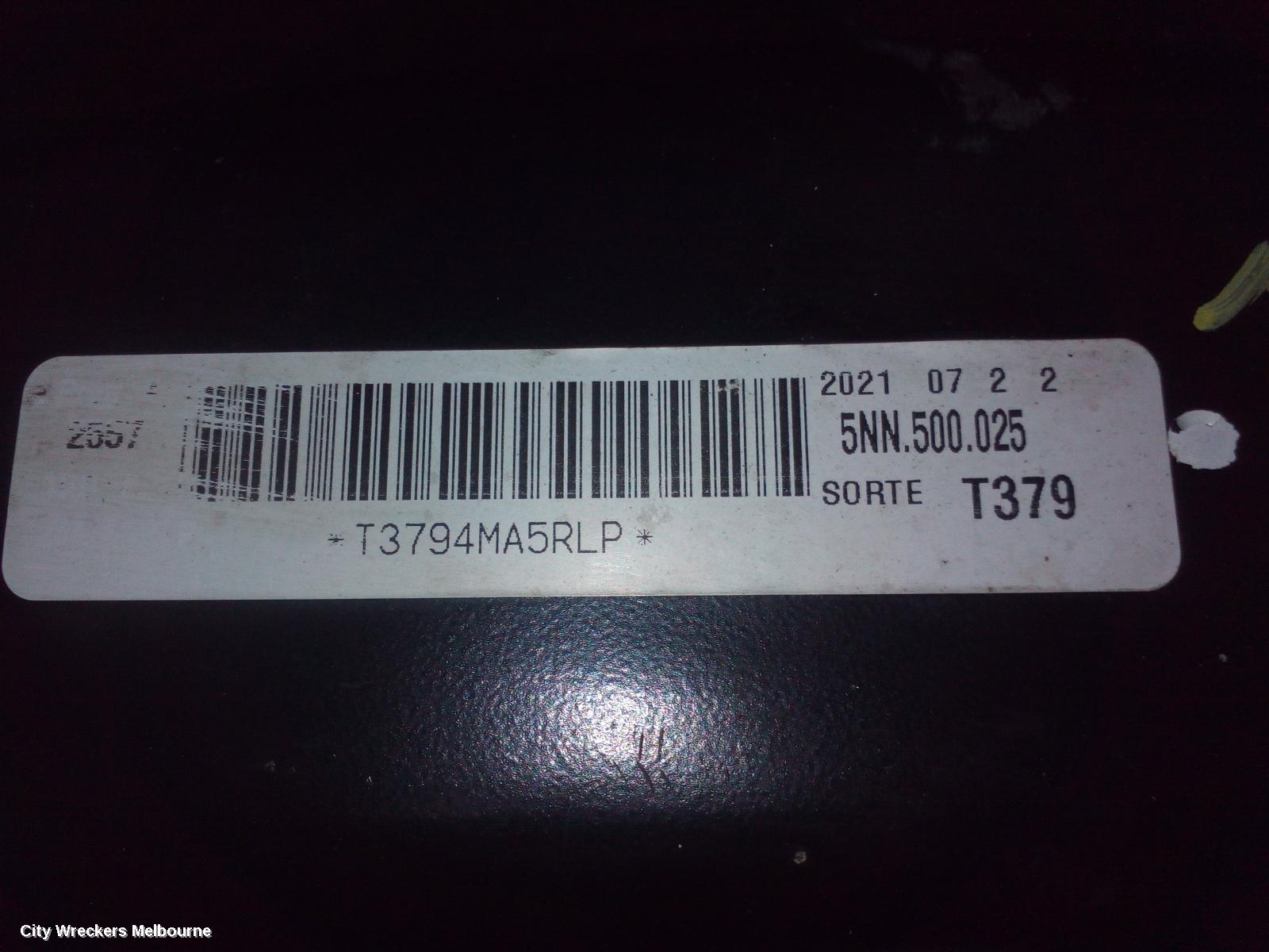 VOLKSWAGEN TIGUAN R BEAM/CRADLE/XMEMBR, 5NA, 06/2016 - 02/2024 - Image 2