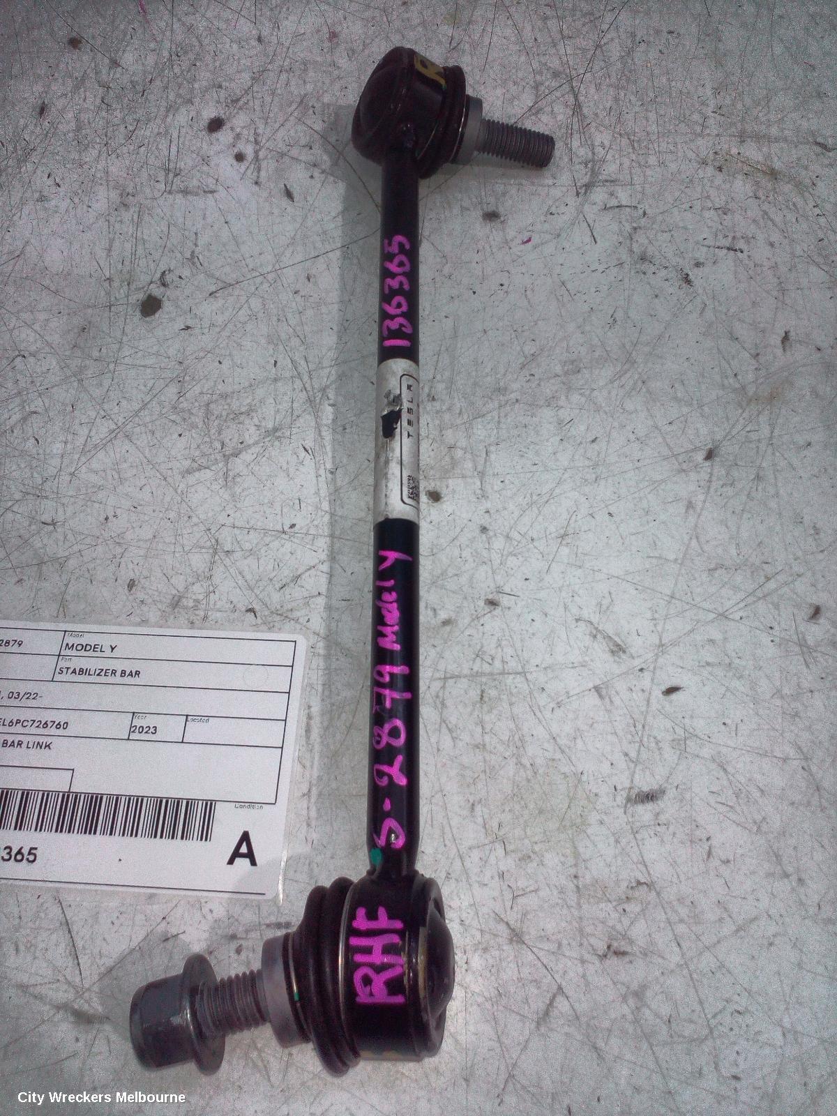 TESLA MODEL Y STABILISER BAR, 1ST GEN, 03/2022 ONWARDS - Image 1