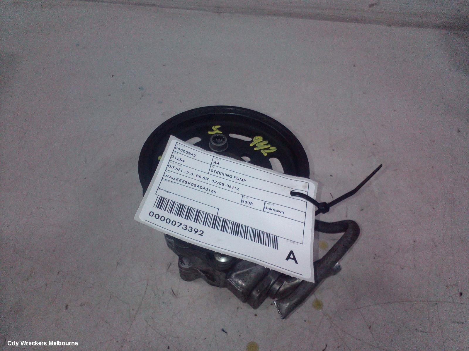 AUDI A4 STEERING PUMP, DIESEL, 2.0, B8 8K, 02/2008 - 06/2012 - Image 2