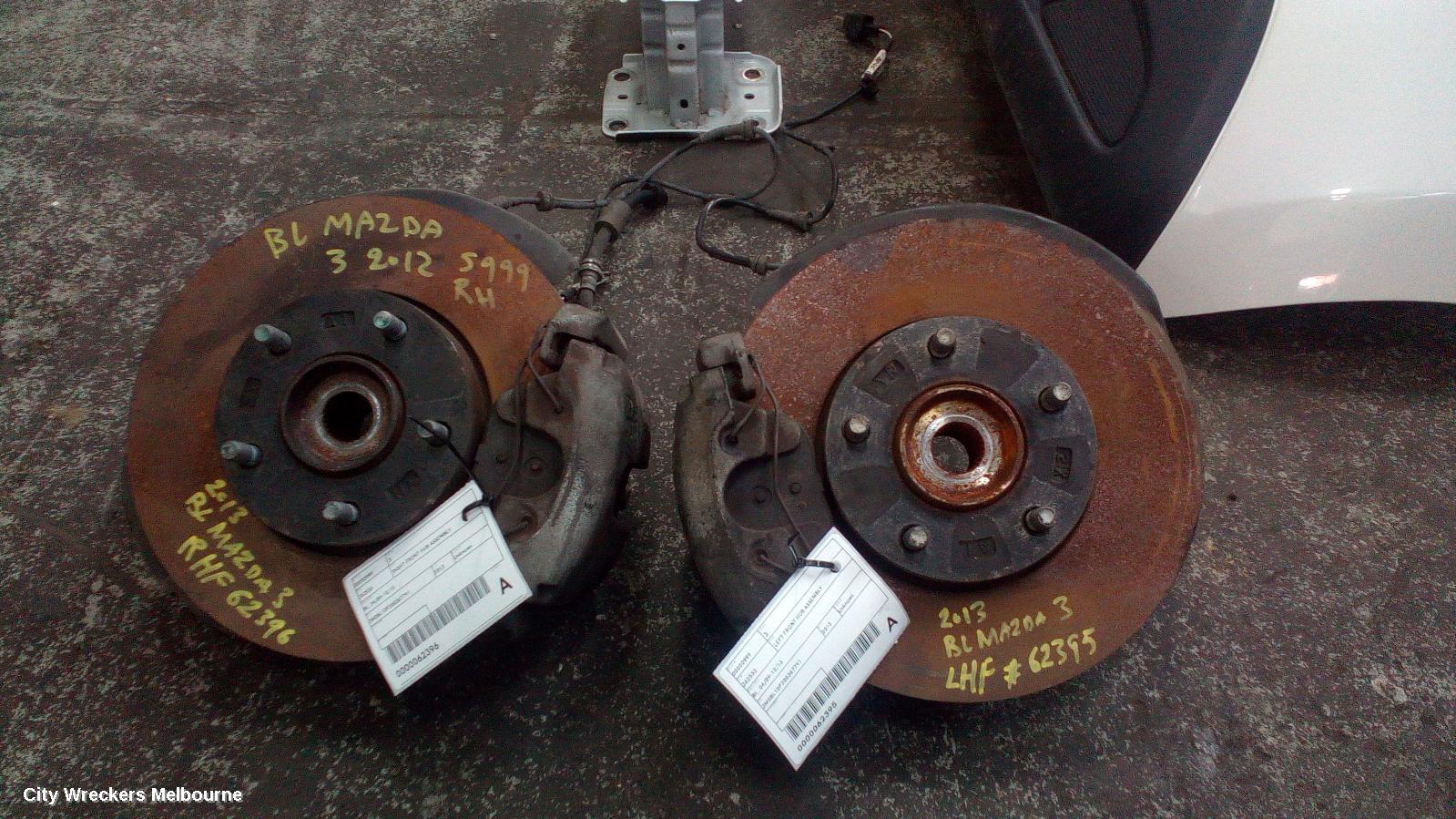MAZDA 3 LEFT FRONT HUB ASSEMBLY, BL, 04/2009 - 10/2013 - Image 2