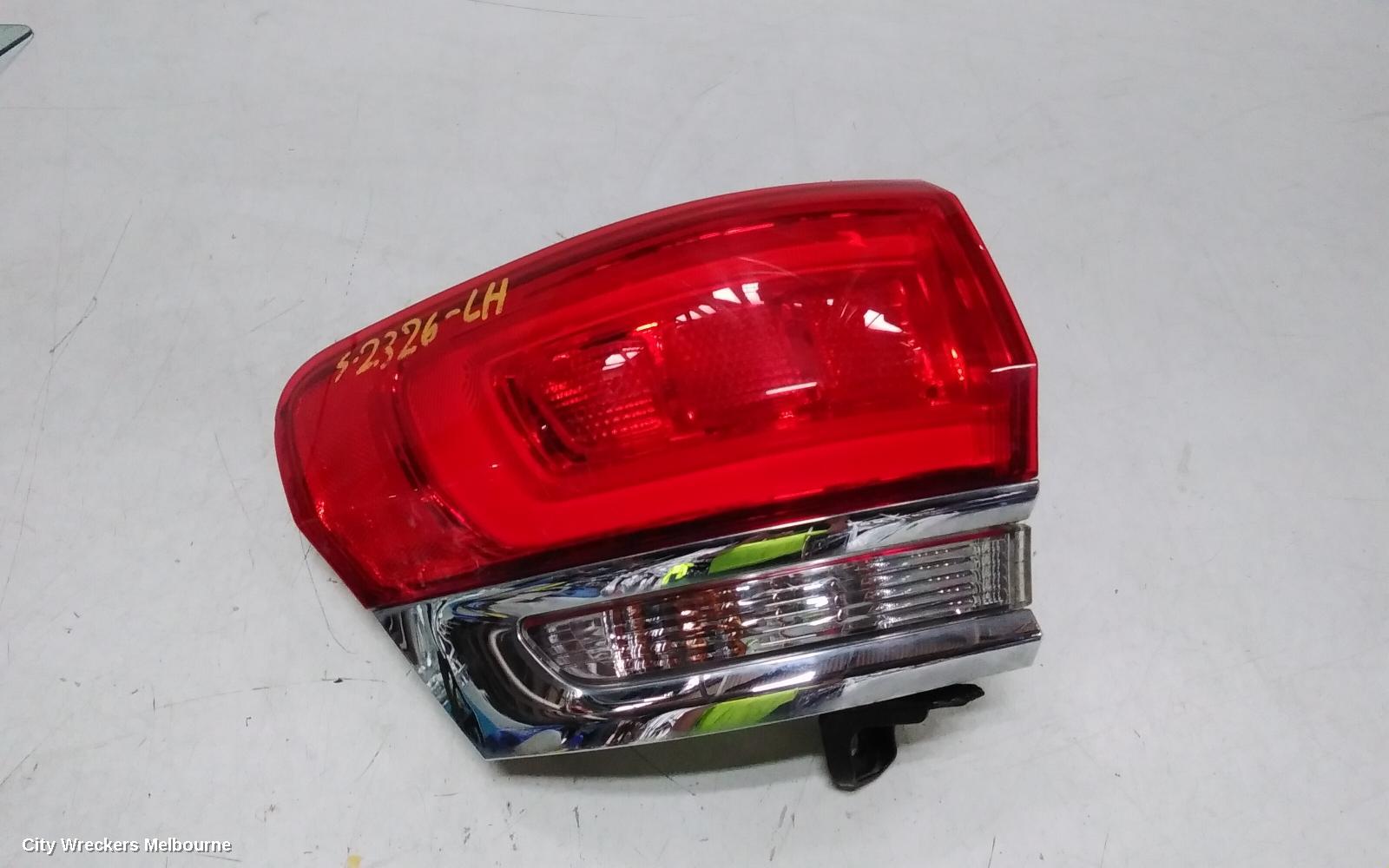 JEEP GRANDCHEROKEE LEFT TAILLIGHT, WK, LAREDO/OVERLAND/LIMITED, W/ CHROME BEZEL, 04/2013 - 02/2022 - Image 1