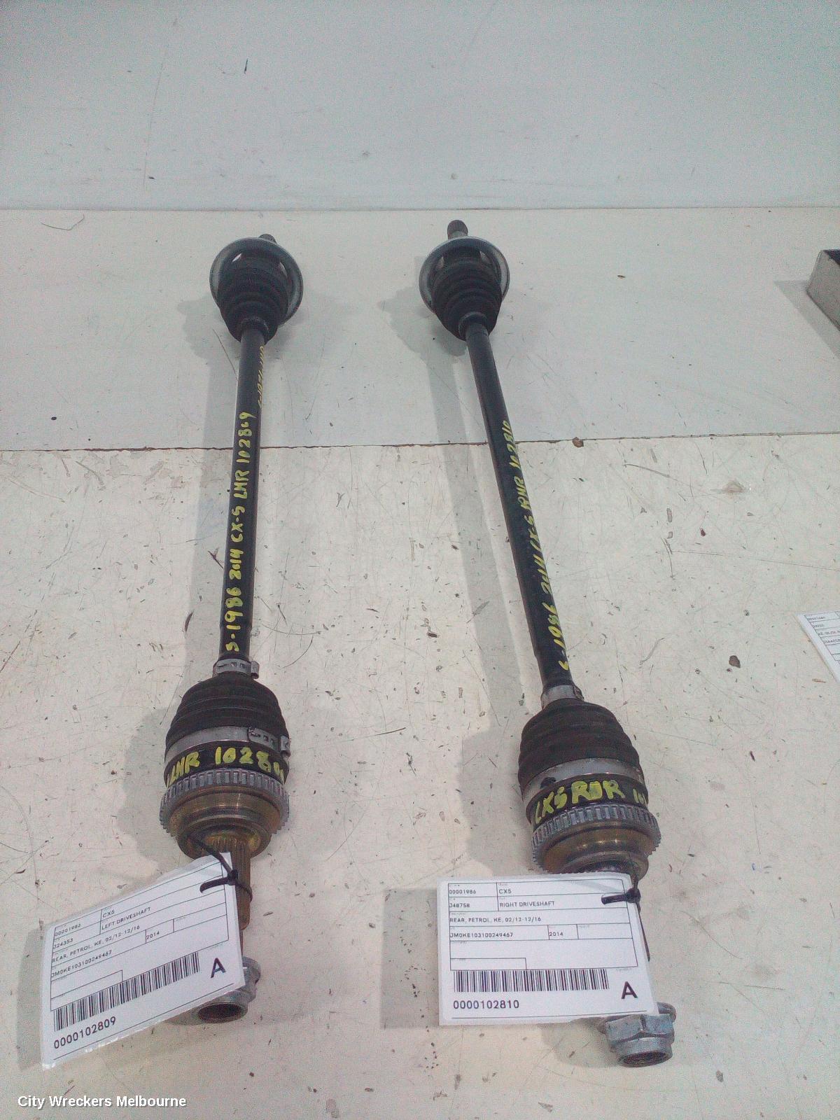 MAZDA CX5 LEFT DRIVESHAFT, REAR, PETROL, KE, 02/2012 - 12/2016 - Image 3