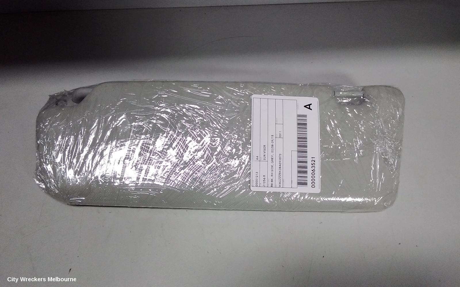 AUDI A4 SUNVISOR, B8 8K, RH SIDE, GREY,  02/2008 - 09/2015 - Image 3