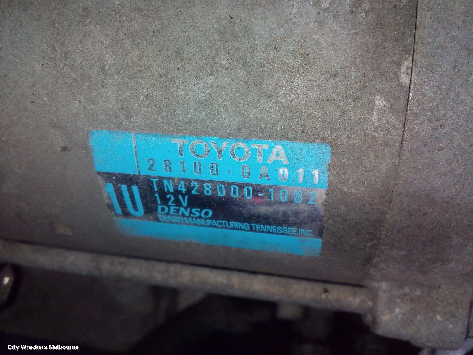 TOYOTA KLUGER STARTER, PETROL, 3.5, 2GR-FE, GSU50/GSU55, 03/2014 - 10/2016 - Image 2
