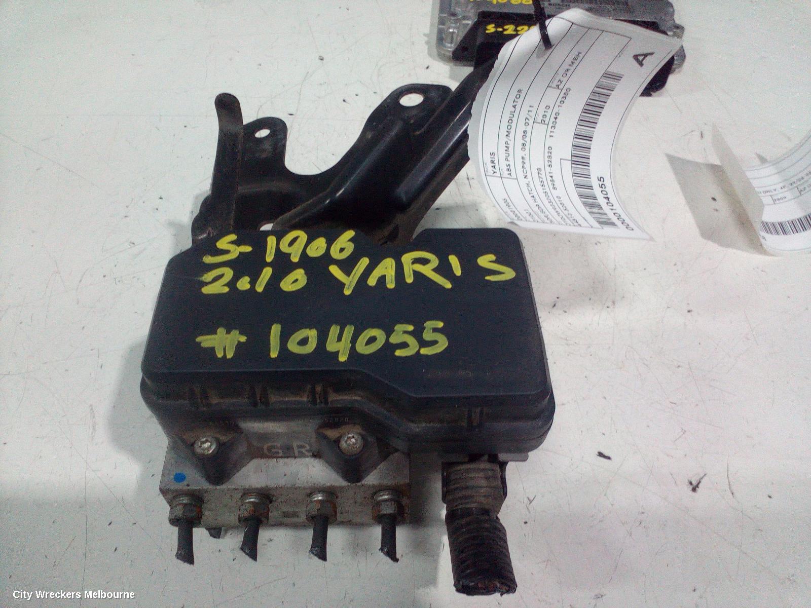 TOYOTA YARIS ABS PUMP/MODULATOR, 3DR/5DR HATCH, NCP9#, 08/2008 - 07/2011 - Image 1
