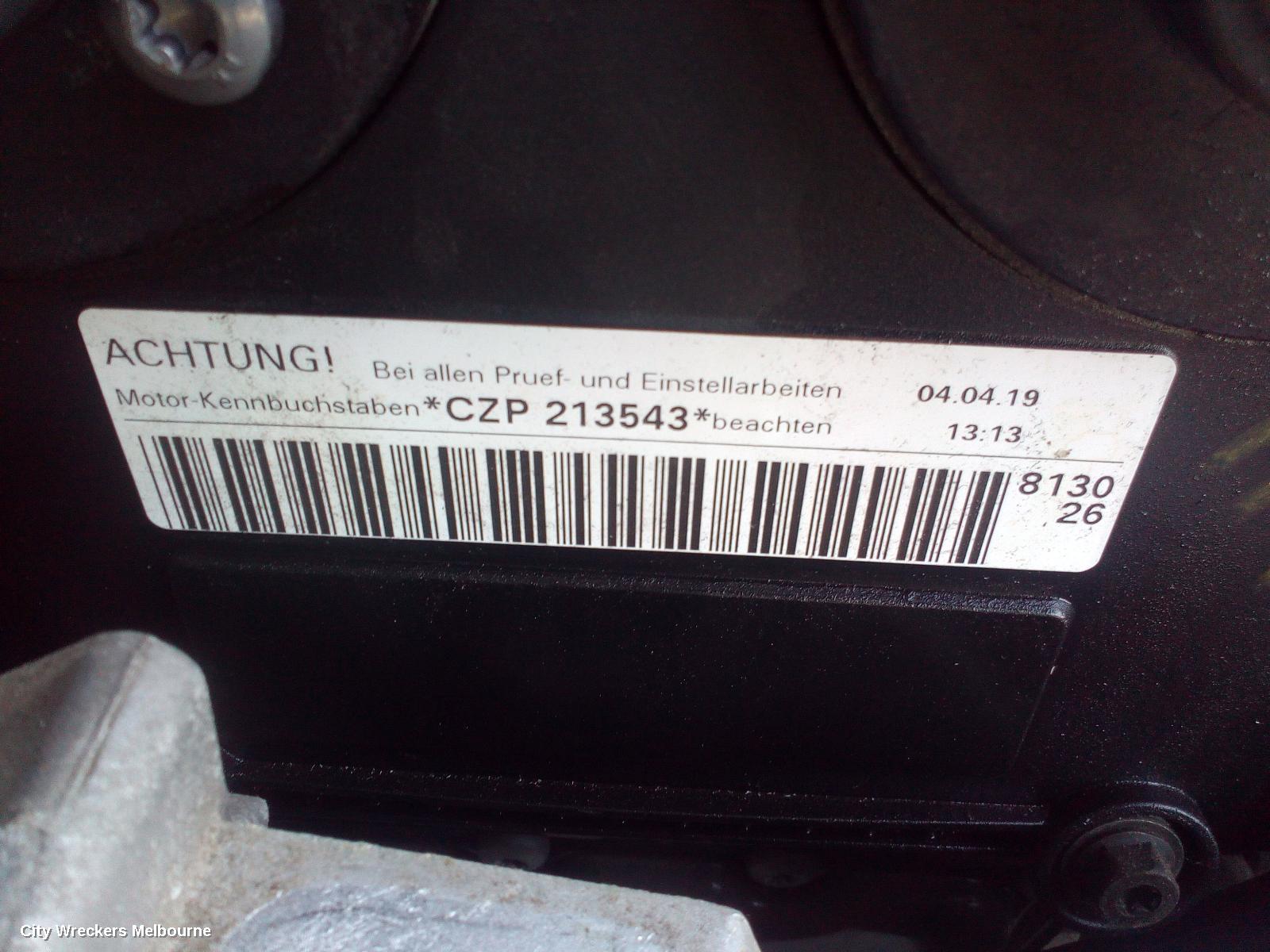 VOLKSWAGEN TIGUAN ENGINE, PETROL, 2.0, TURBO, CZPA CODE, 5NA, 06/2016 ONWARDS - Image 2