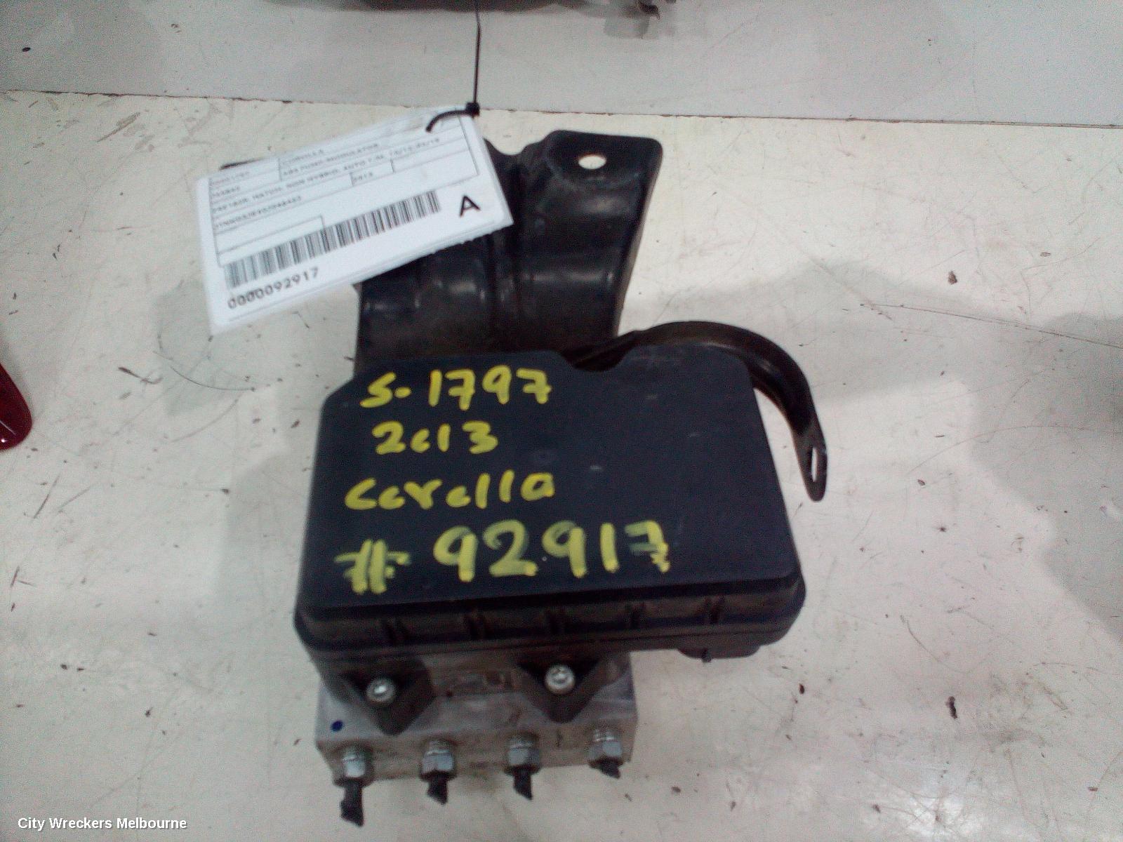 TOYOTA COROLLA ABS PUMP/MODULATOR, ZRE182R, HATCH, NON HYBRID, AUTO T/M, 10/2012 - 03/2015 - Image 1