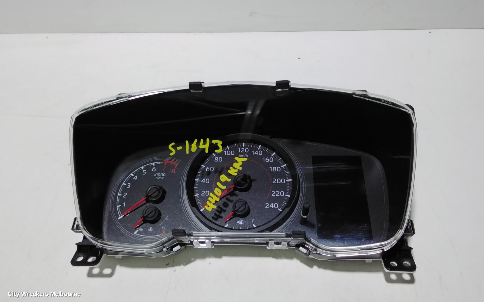TOYOTA COROLLA INSTRUMENT CLUSTER, INSTRUMENT CLUSTER, AUTO T/M, HATCH, HYBRID, ASCENT SPORT/SX, ZWE211R, 07/2018 ONWARDS - Image 1