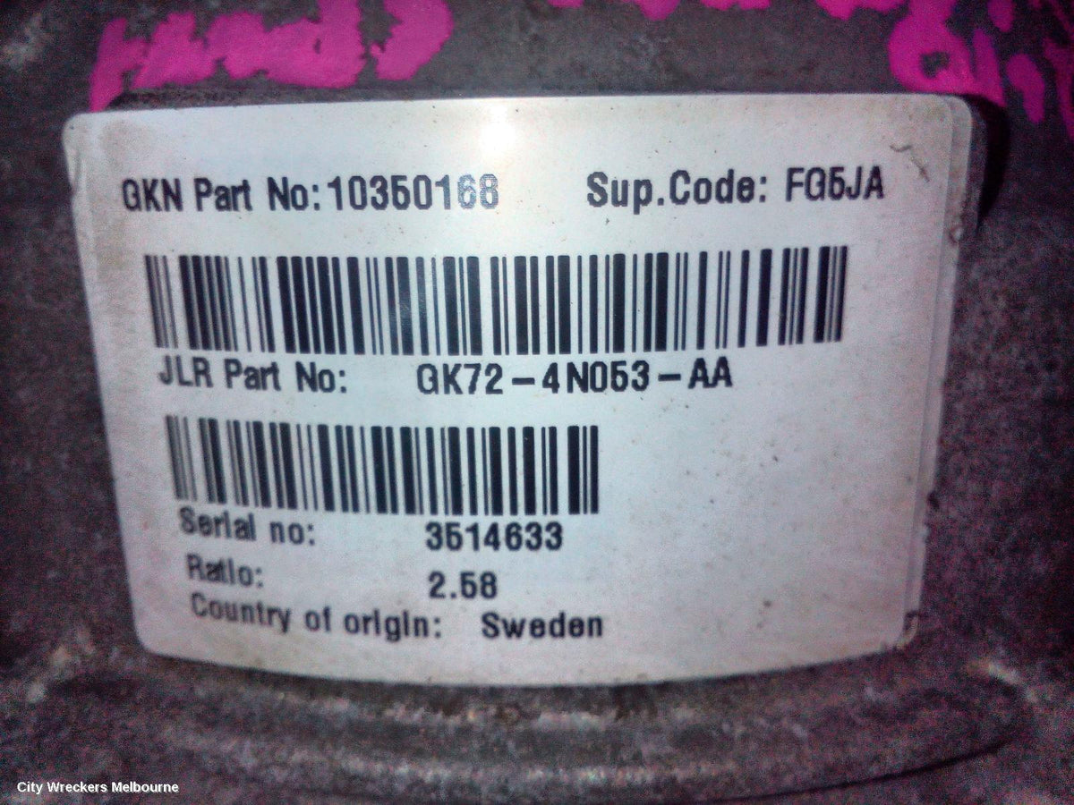 LAND ROVER DISCOVERY SPORT DIFFERENTIAL CENTRE, REAR (COMPLETE), DYNAMIC DRIVELINE, L550, 01/2015 - 06/2019 - Image 3