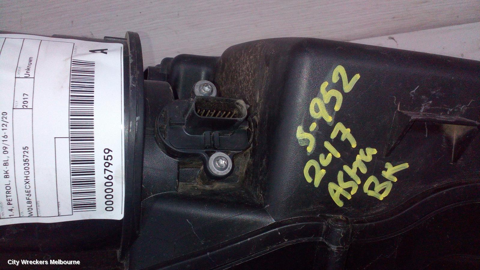 HOLDEN ASTRA AIR FLOW METER, 1.4, PETROL, BK-BL, 09/2016 - 12/2020 - Image 1