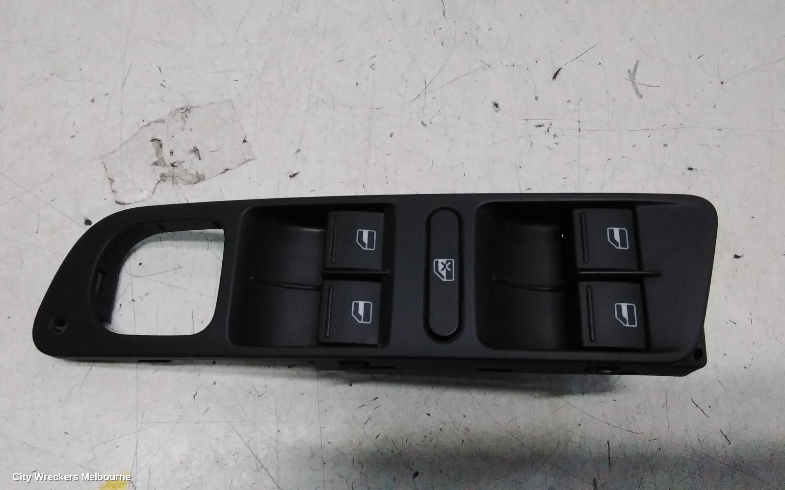 VOLKSWAGEN TIGUAN PWR DR WIND SWITCH, RH FRONT (MASTER SWITCH), W/O CHROME ON SWITCHES TYPE, 5N, 05/2008 - 08/2016 - Image 1