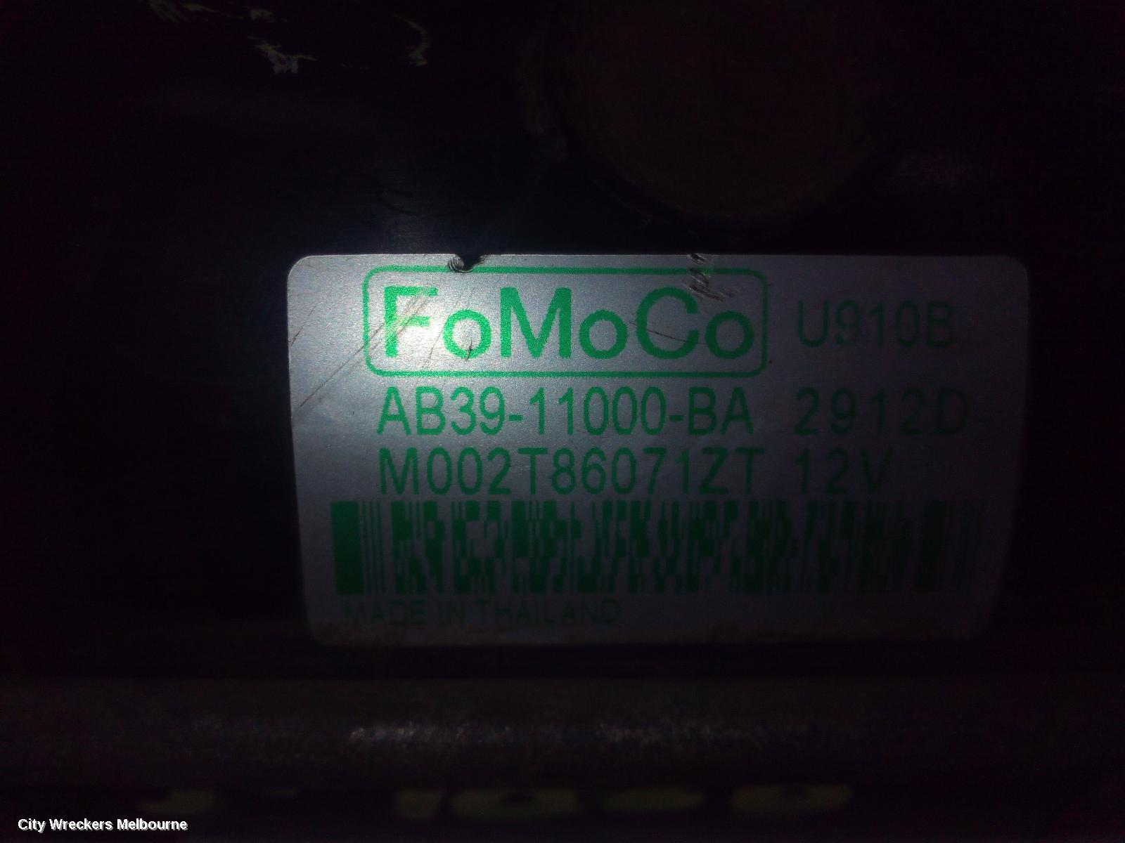 FORD RANGER STARTER, DIESEL, 3.2, AUTO/MANUAL T/M, PX SERIES 1-3, 06/2011 - 04/2022 - Image 1