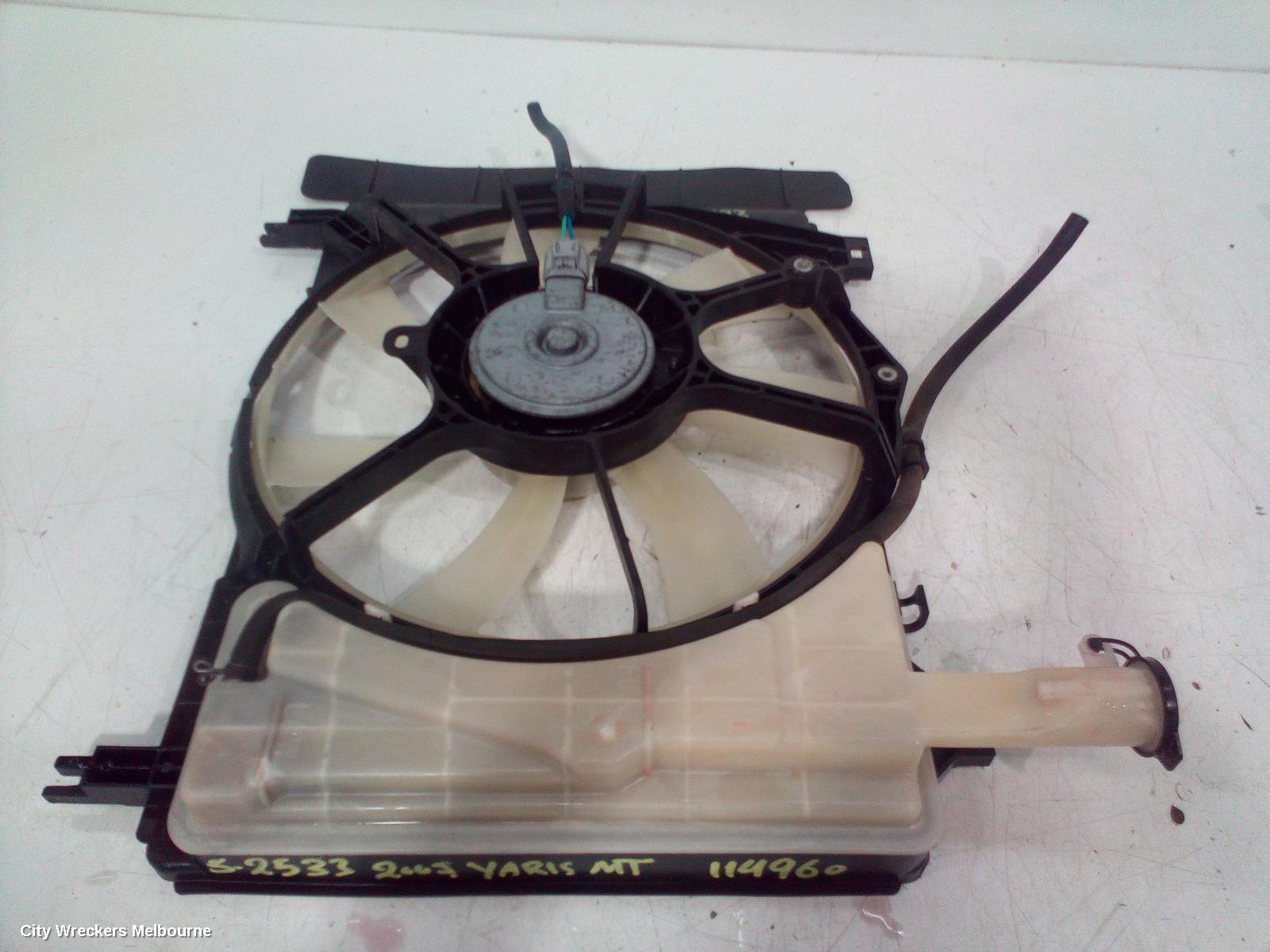 TOYOTA YARIS FAN, RADIATOR FAN, 1.5, PETROL, 1NZ, NCP9#-NCP13#, 04-01/2020/19 - Image 1