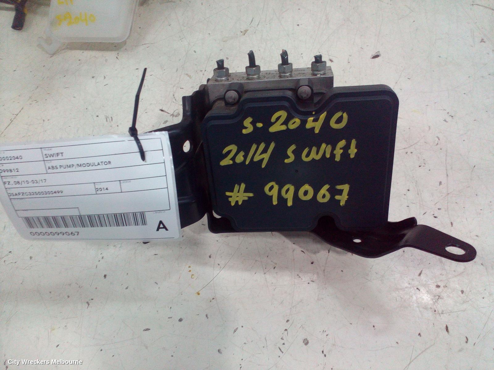 SUZUKI SWIFT ABS PUMP/MODULATOR, FZ, 08/2010 - 03/2017 - Image 1