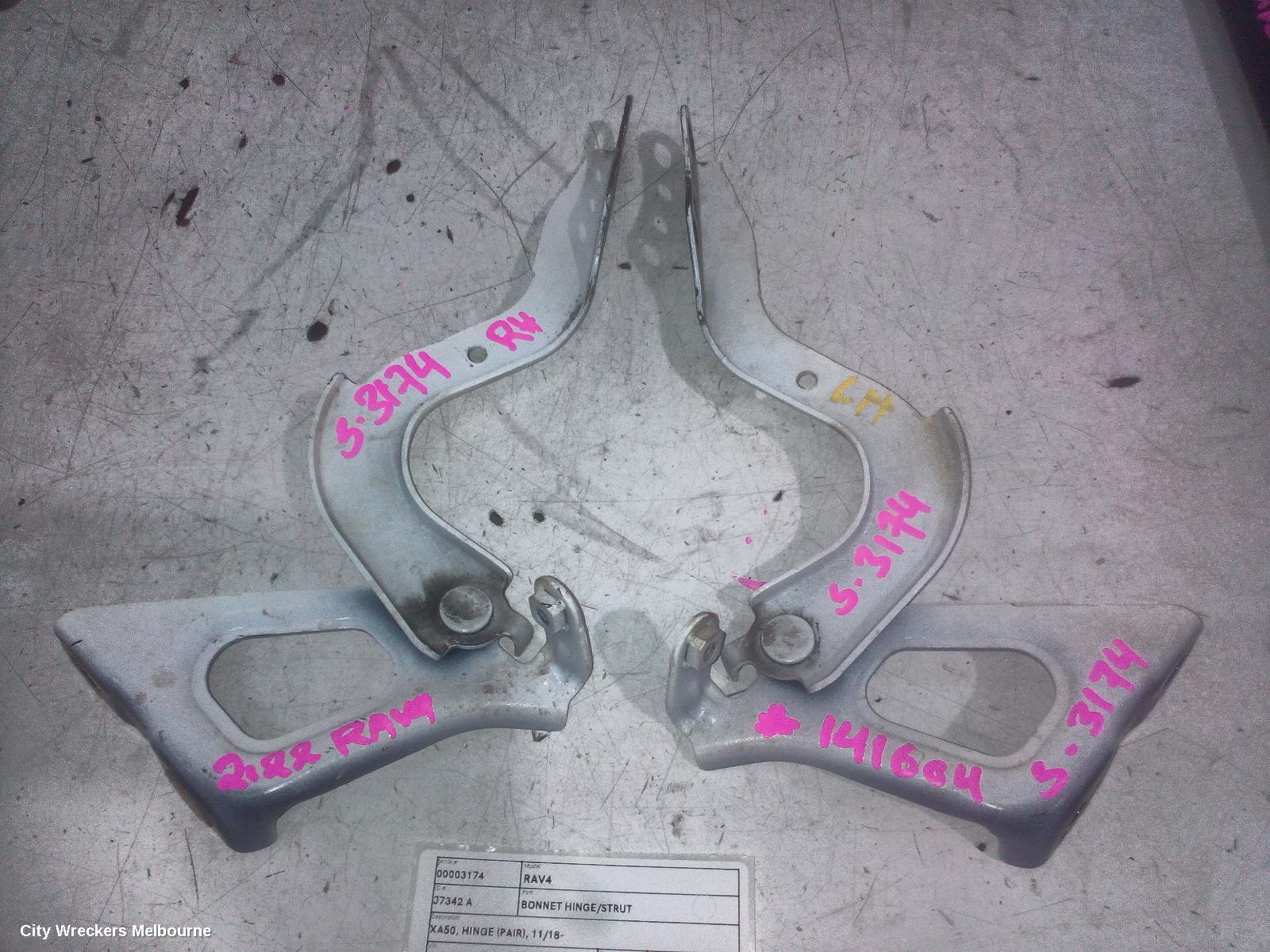 TOYOTA RAV4 BONNET HINGE/STRUT, XA50, HINGE (PAIR), 11/2018 ONWARDS - Image 1