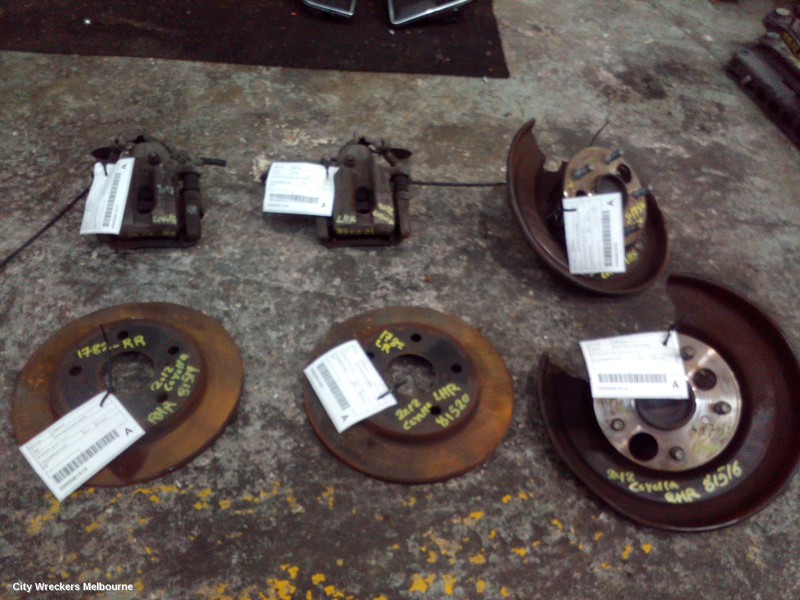 TOYOTA COROLLA REAR BRAKE DISC/DRUM, 150 SERIES, 03/2007 - 12/2013 - Image 3
