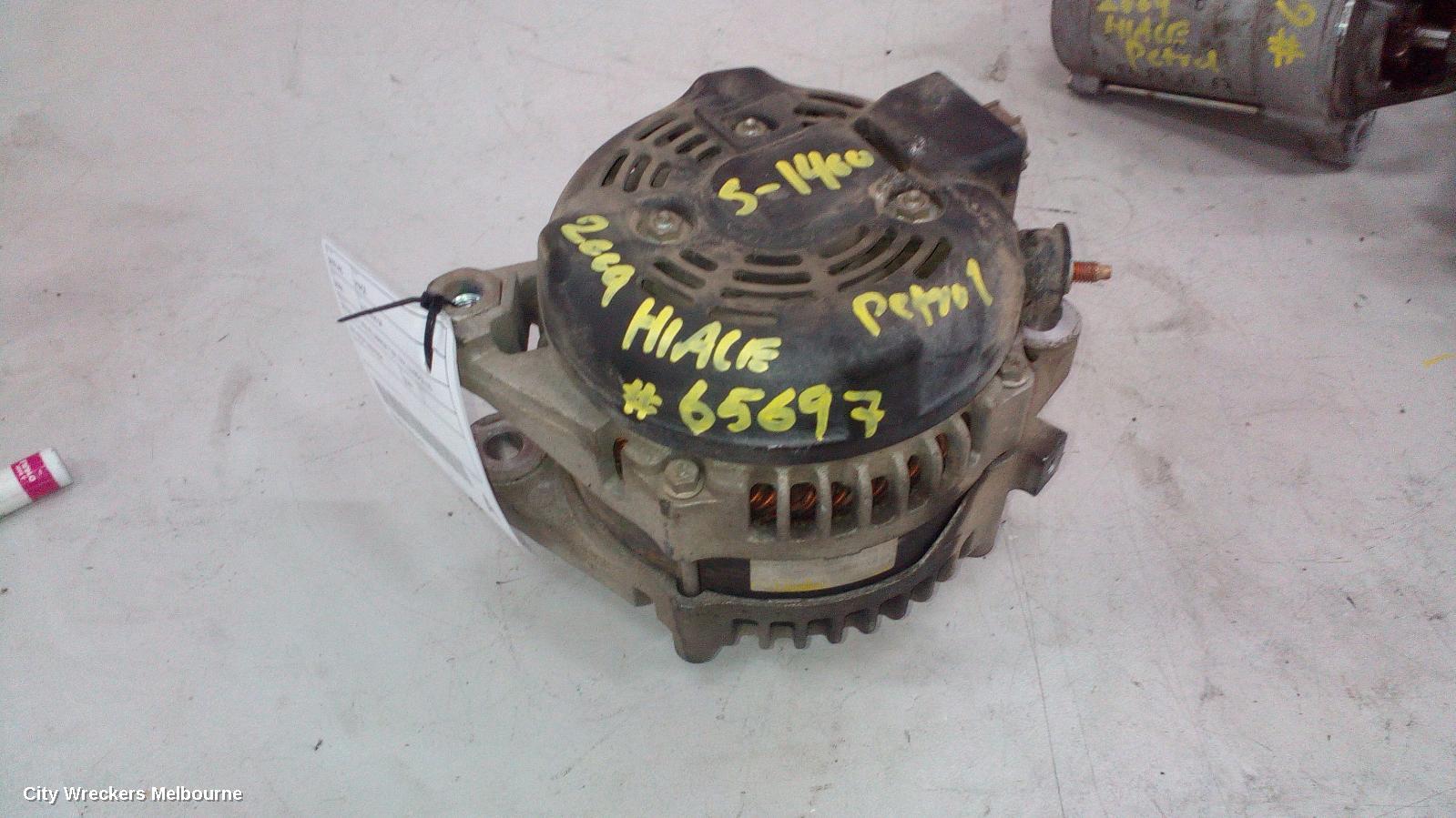 TOYOTA HIACE ALTERNATOR, PETROL, 2.7, 2TR-FE, MANUAL T/M, TRH, 03/2005 - 02/2015 - Image 3