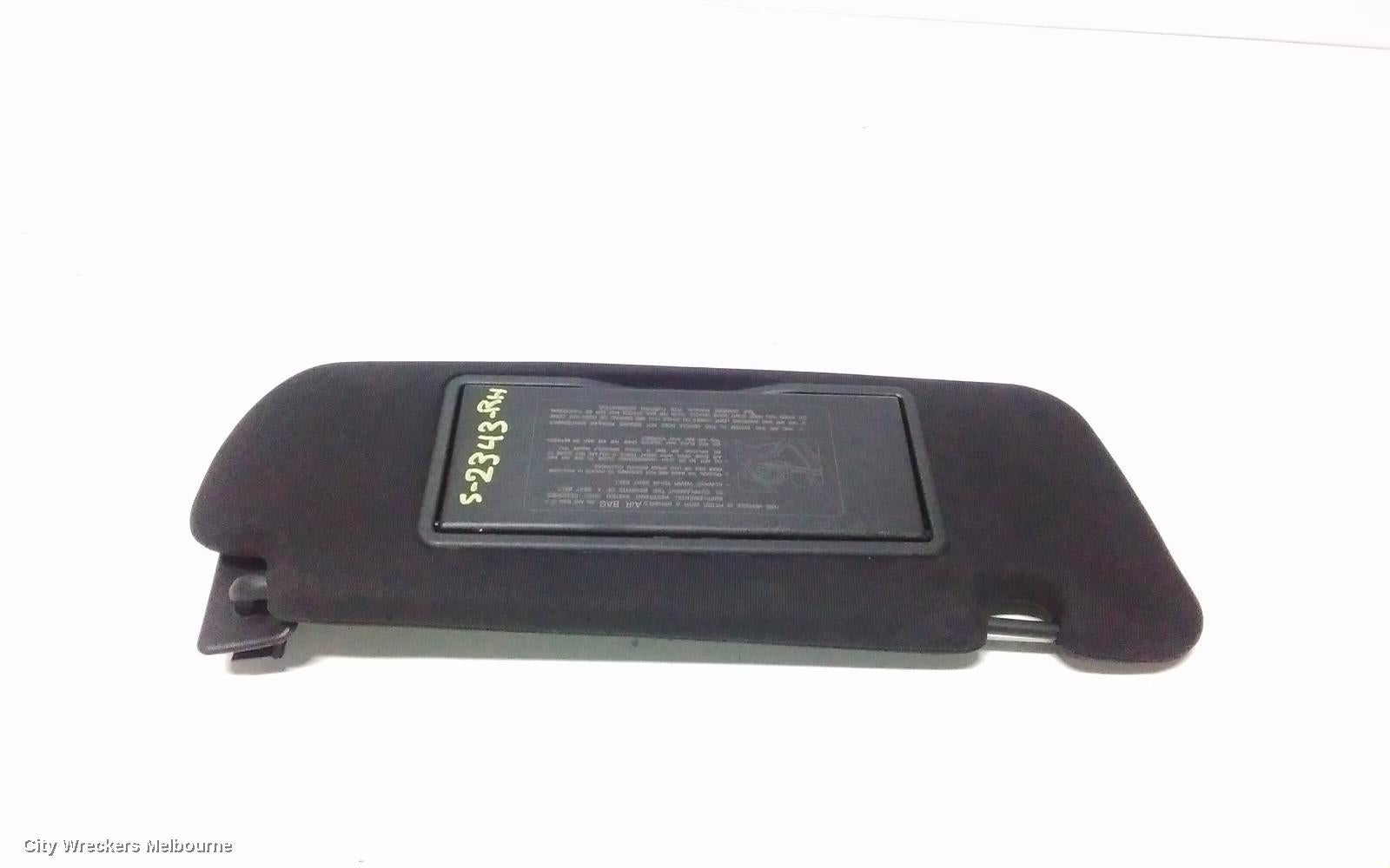 HOLDEN COMMODORE SUNVISOR, VE, RH SIDE, DARK GREY, 08/2006 - 05/2013 - Image 1