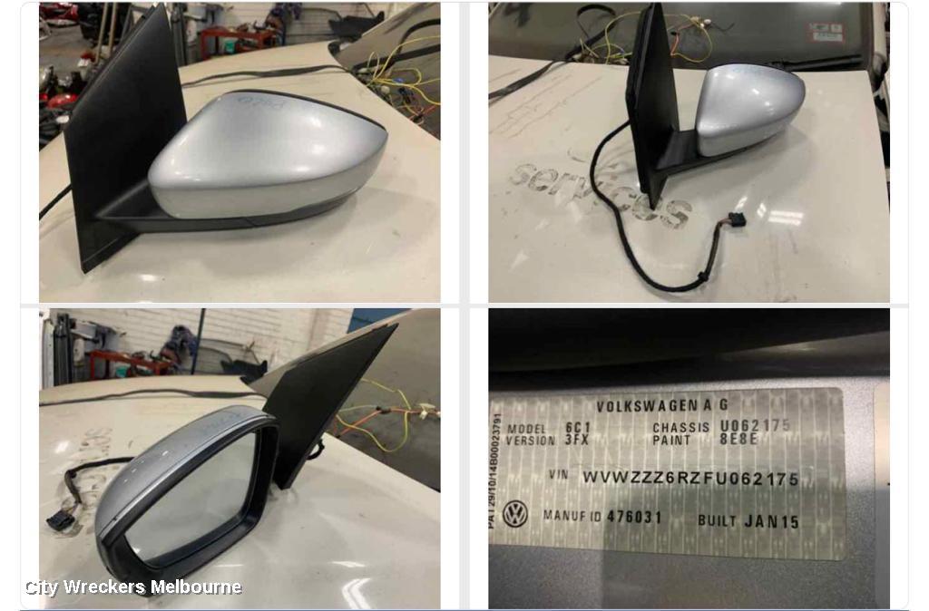 VOLKSWAGEN POLO LEFT DOOR MIRROR, 6R, HEATED TYPE, 05/2014 - 09/2017 - Image 1