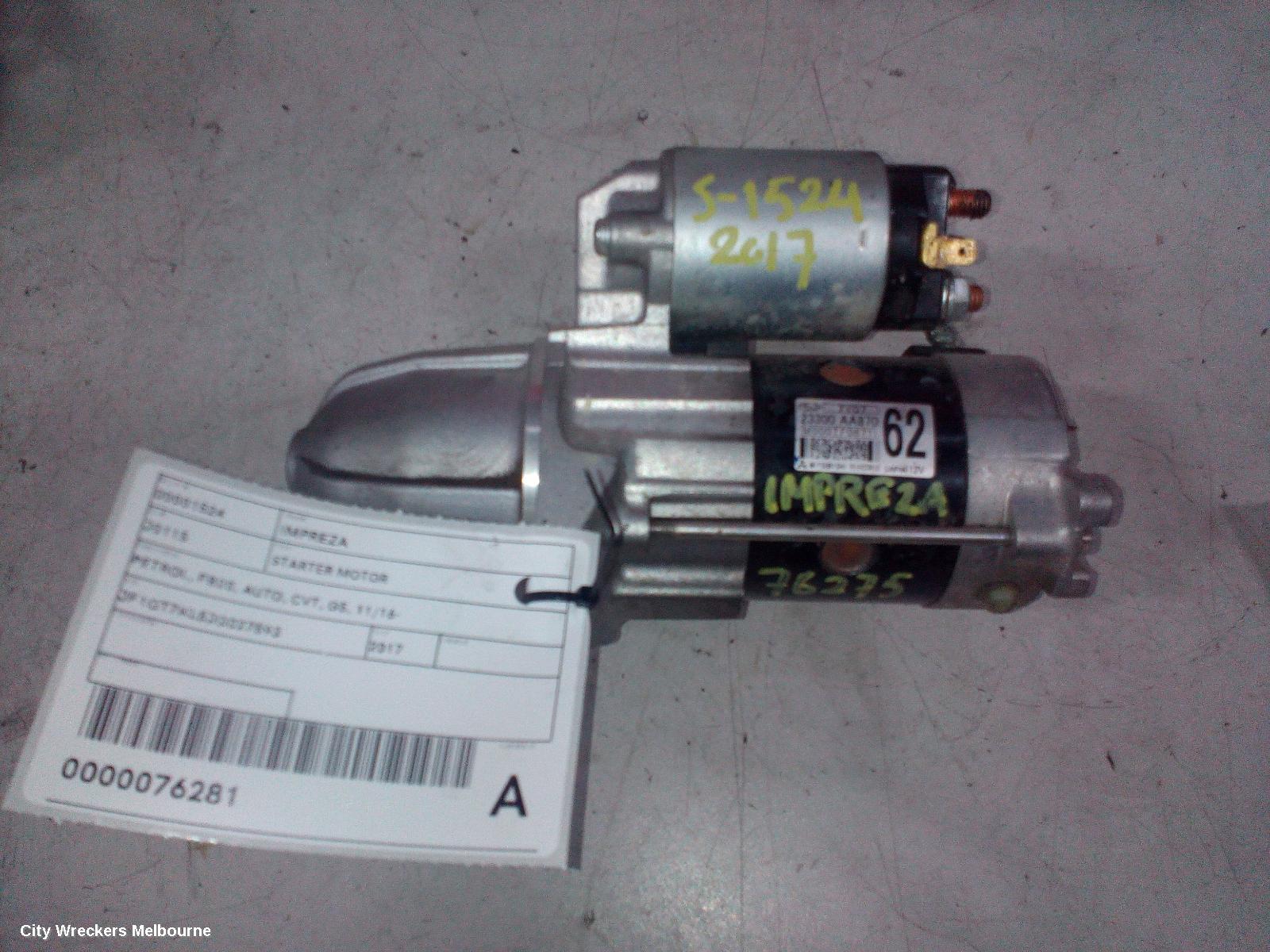 SUBARU IMPREZA STARTER, PETROL, FB20, AUTO, CVT, G5, 11/2016 ONWARDS - Image 2