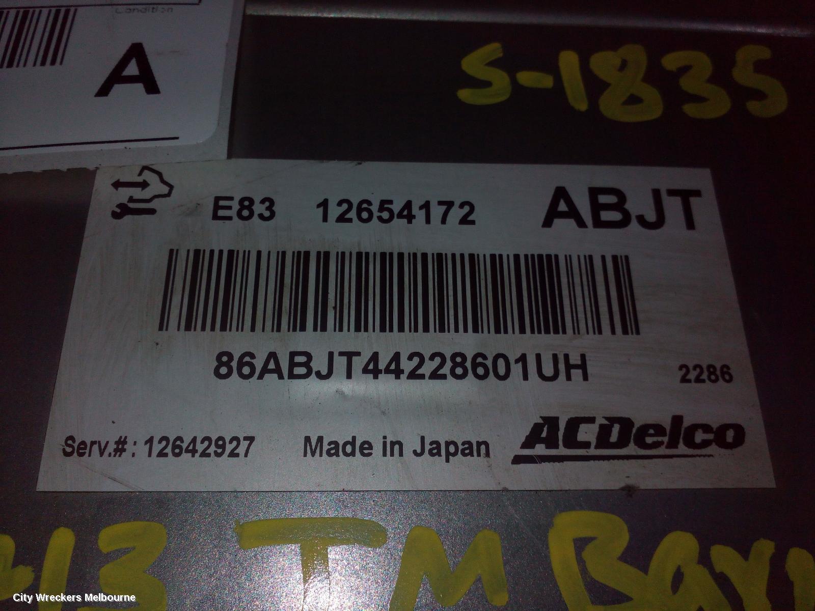 HOLDEN BARINA ECU, ENGINE ECU, 1.6, PETROL, CODE ACB6, ECU ONLY, TM, 11/2011 - 12/2018 - Image 1