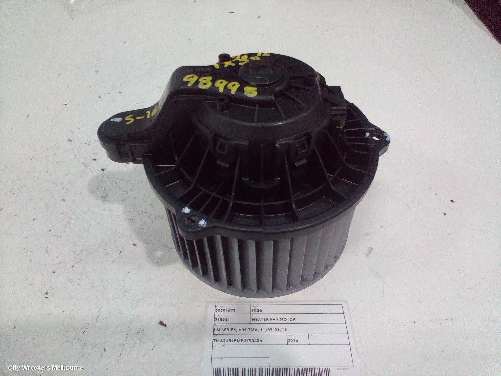 HYUNDAI IX35 HEATER FAN MOTOR, LM SERIES, VIN*TMA, 11/2009 - 01/2016 - Image 1