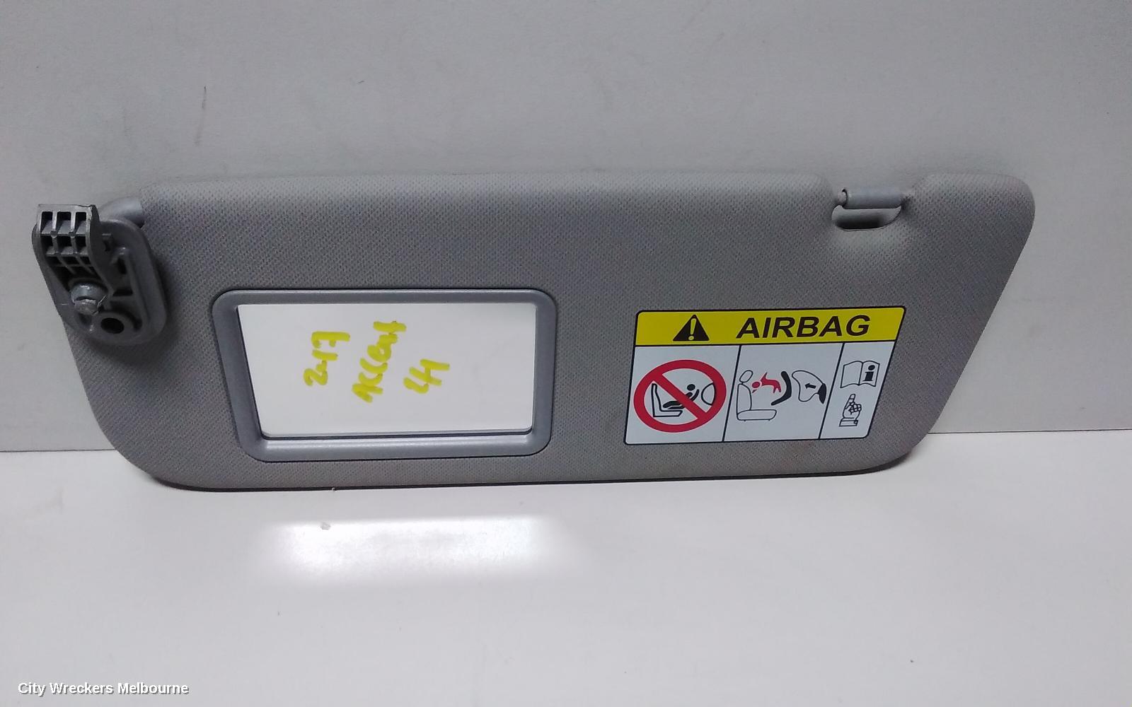 HYUNDAI ACCENT SUNVISOR, RB, LH SIDE, 07/2011 - 12/2019 - Image 2