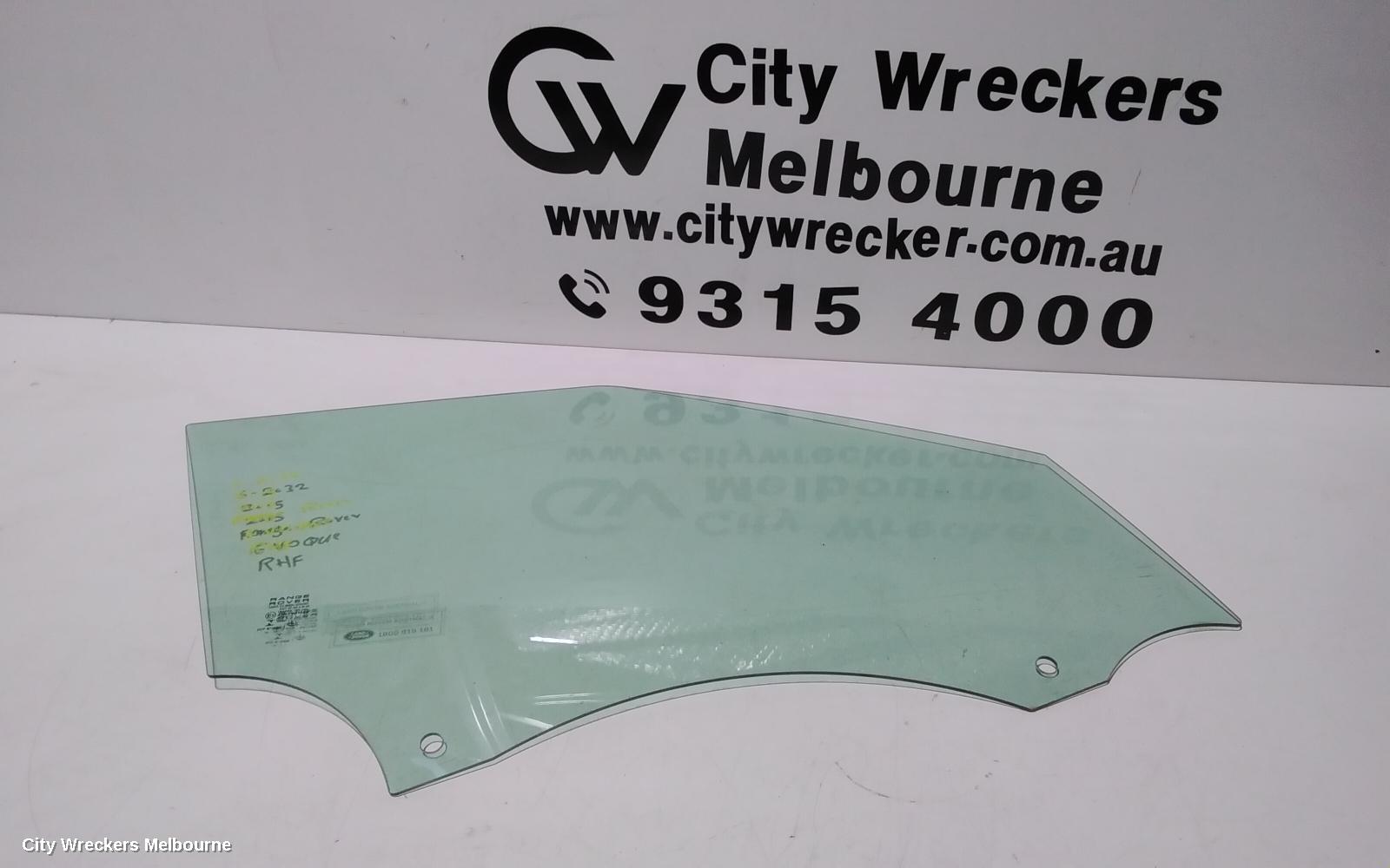 LAND ROVER RANGEROVER EVOQUE RIGHT FRONT DOOR WINDOW, L538, 11/2011 - 01/2019 - Image 1