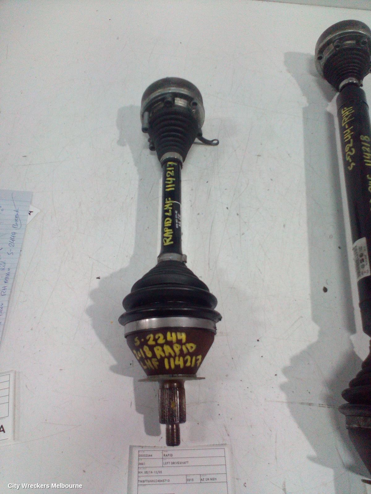 SKODA RAPID LEFT DRIVESHAFT, NH, 05/2014 - 12/2020 - Image 2