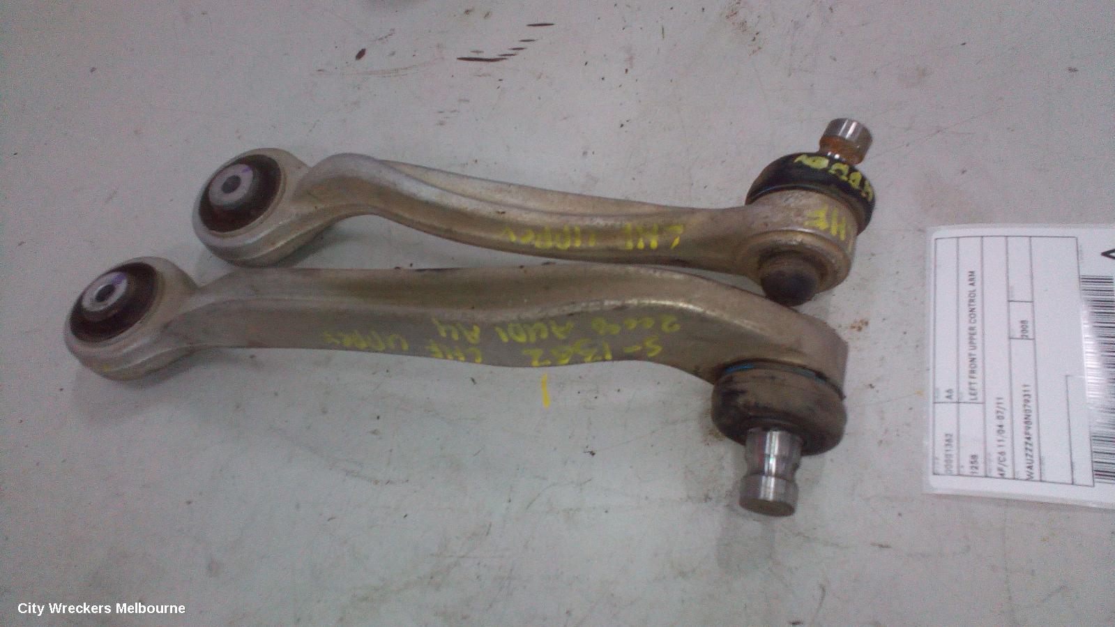 AUDI A6 LEFT FRONT UPPER CONTROL ARM, FRONT, 4F/C6, 11/2004 - 07/2011 - Image 2