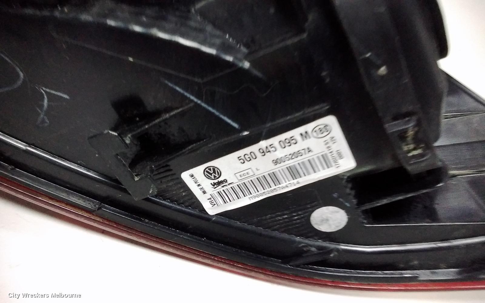 VOLKSWAGEN GOLF LEFT TAILLIGHT, GEN 7, HATCH, 03/2013 - 03/2017 - Image 3