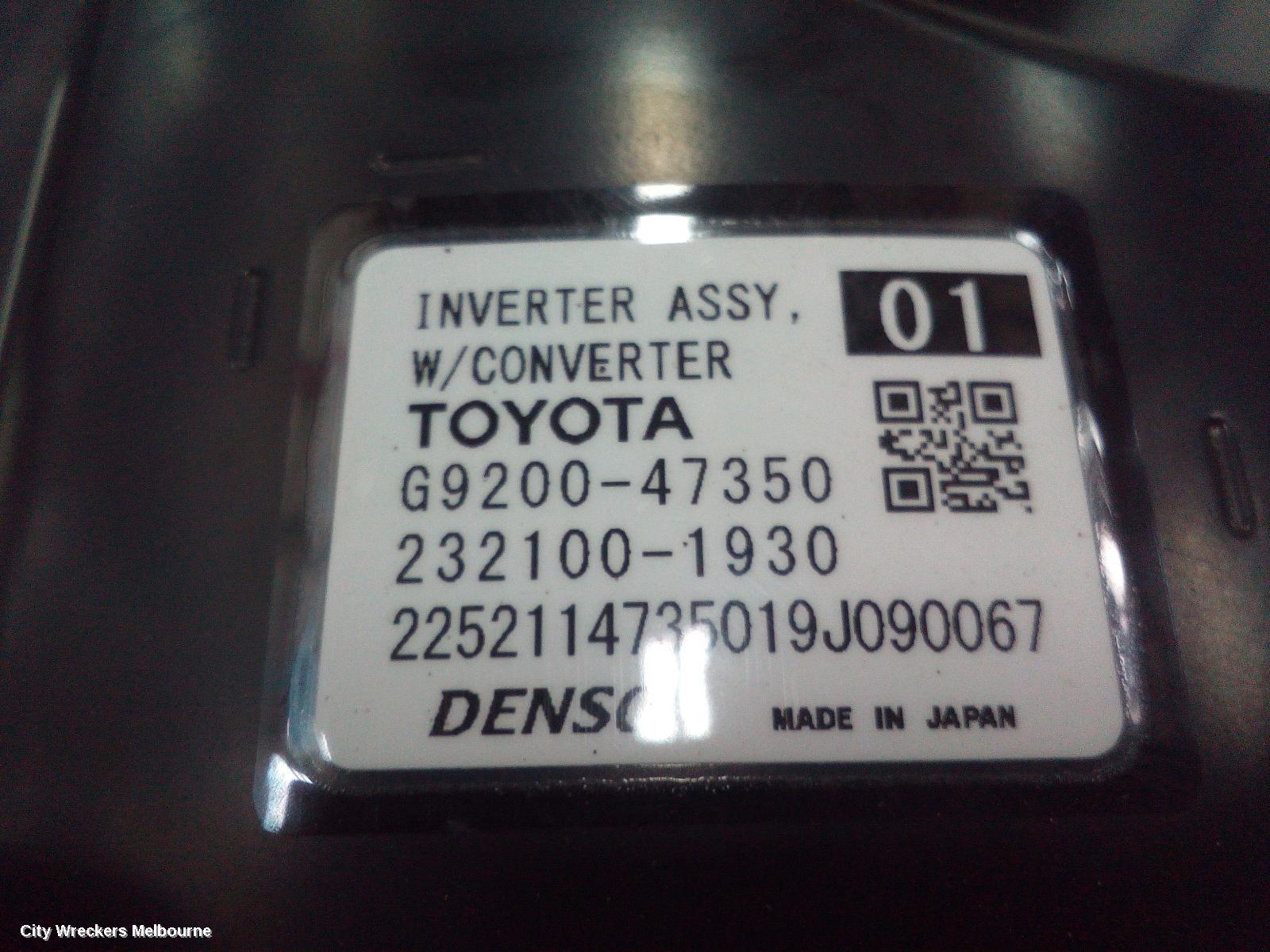 TOYOTA COROLLA INVERTER, HYBRID INVERTER, ZWE211R, 07/2018 ONWARDS - Image 2