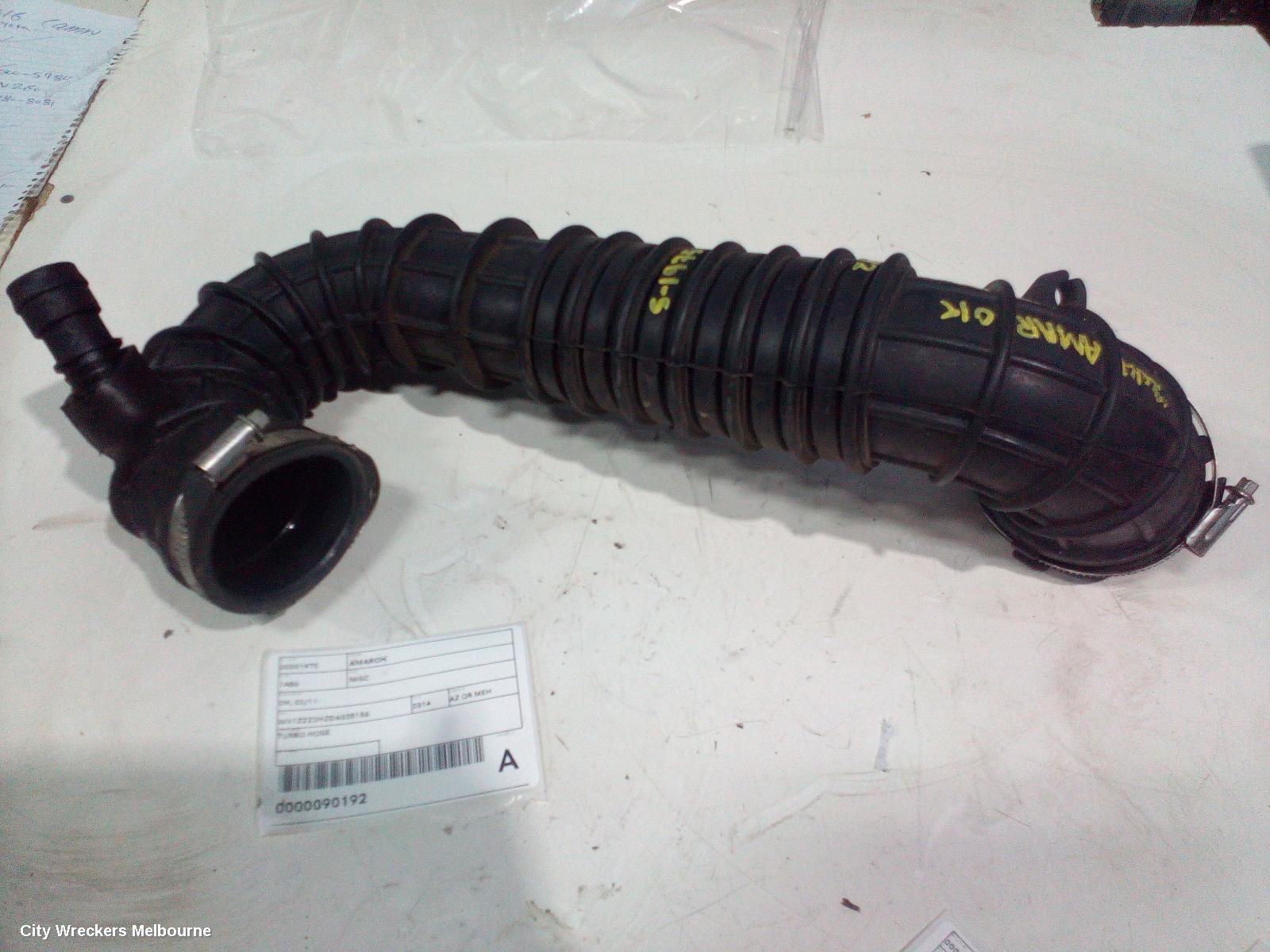 VOLKSWAGEN AMAROK, 2H, 02/2011 - 09/2022, TURBO HOSE: 90192 - Image 3