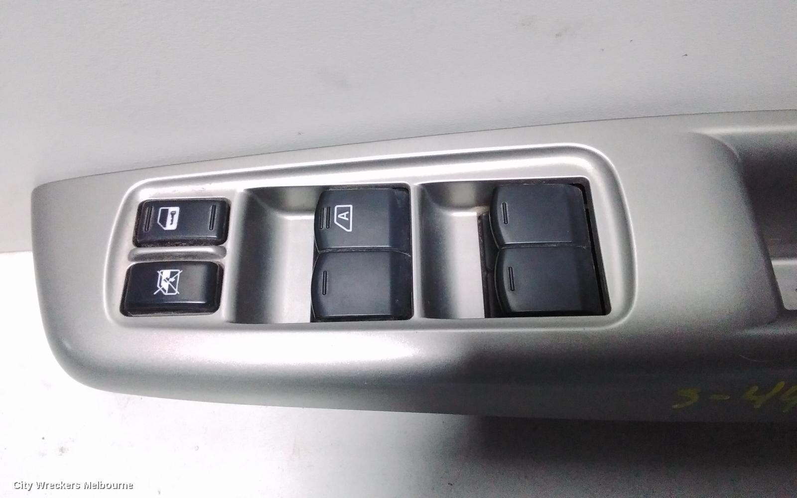 SUBARU IMPREZA PWR DR WIND SWITCH, RH FRONT (MASTER SWITCH), F08, G3, 04/2007 - 12/2013 - Image 2