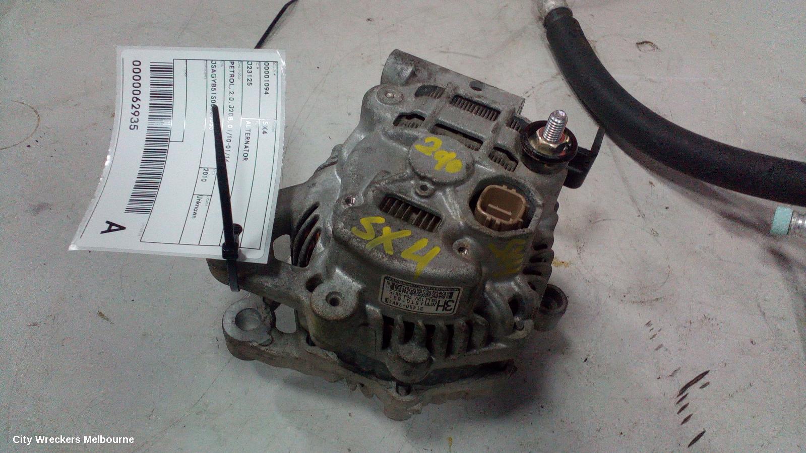 SUZUKI SX4 ALTERNATOR, PETROL, 2.0, J20B, 01/2010 - 01/2014 - Image 2