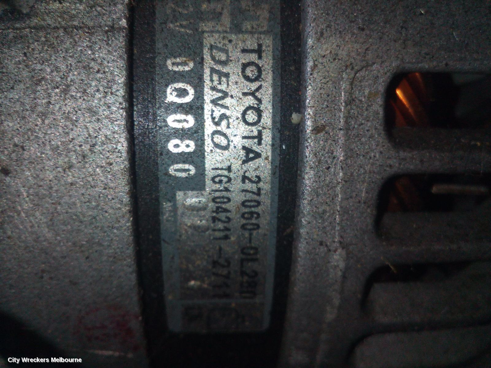 TOYOTA HILUX ALTERNATOR, DIESEL, 2.4, 09/2015 ONWARDS - Image 1