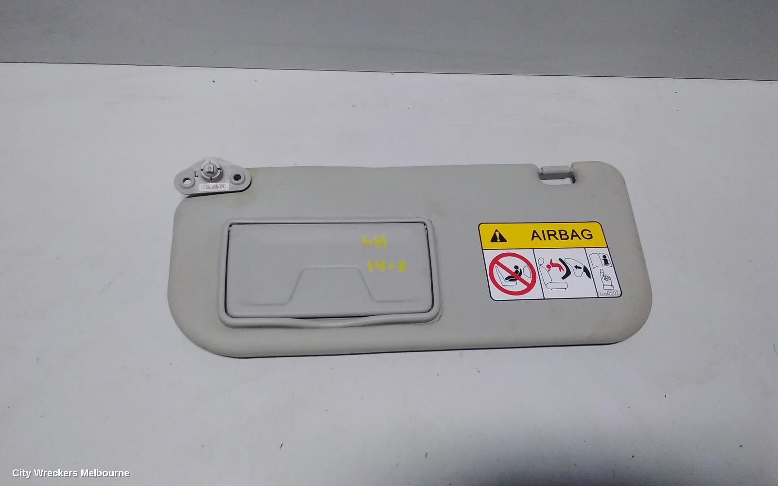 MITSUBISHI TRITON SUNVISOR, MQ, LH SIDE, VINYL, GREY, 03/2015 - 10/2018 - Image 2